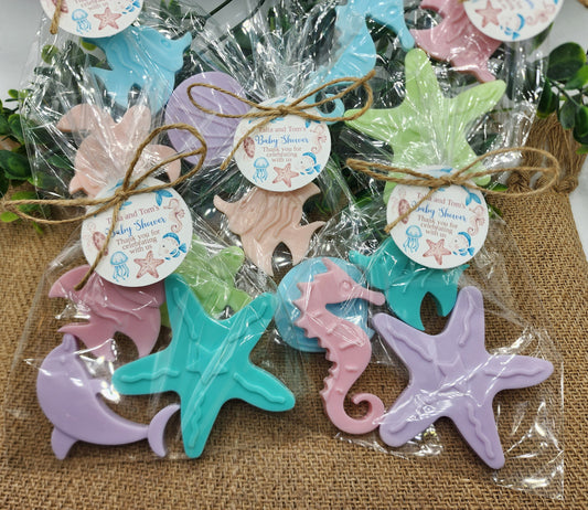 Under the sea baby shower soap favors