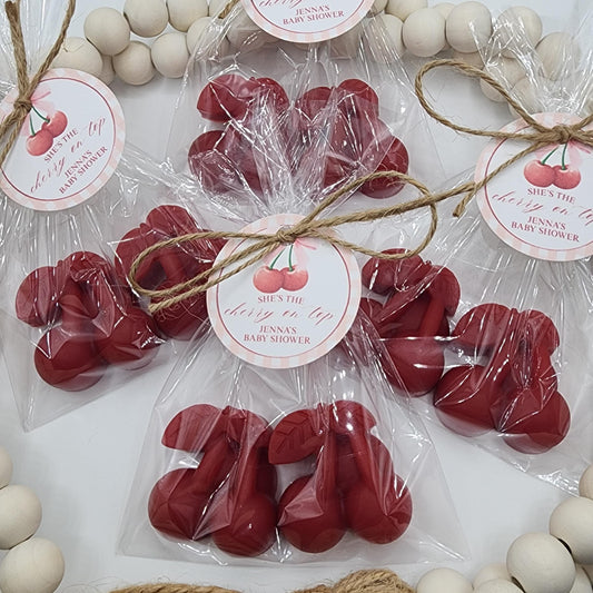 Cherry Soap Favors Baby Shower Wedding Shower Favors She Is The Cherry On Top Bridal Shower Bachelorette Gift For Guests In Bulk Party Decor