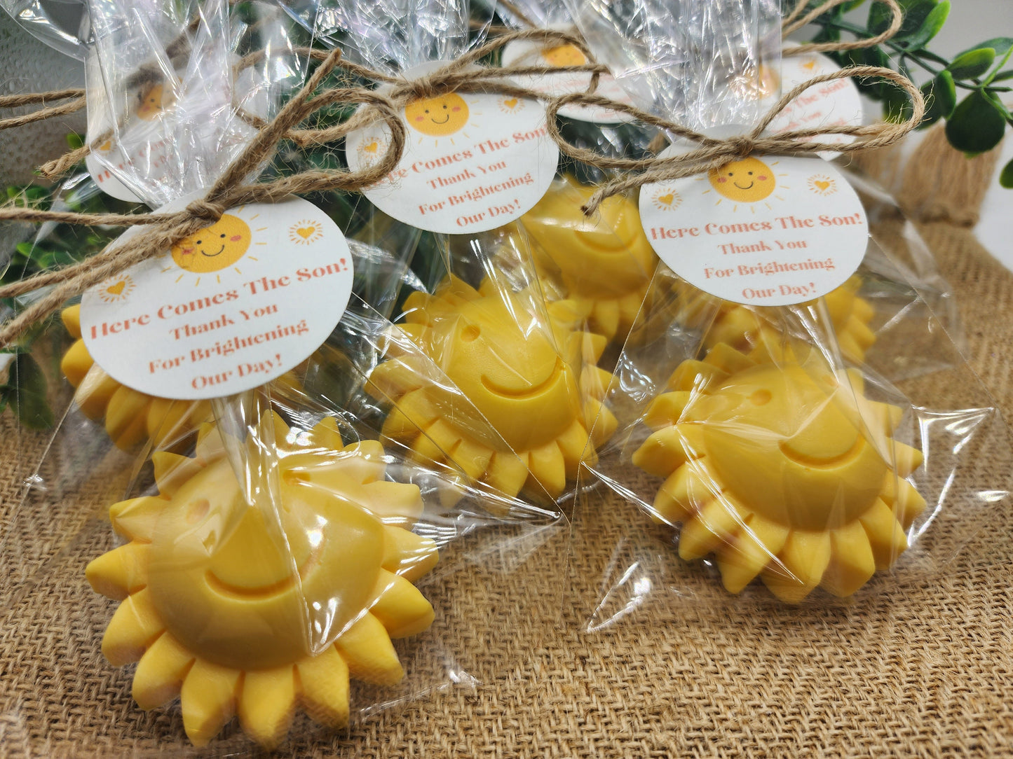 Sun baby shower soap favors sunshine soap here comes the son soap baby shower sun favors birthday party gift you are my sunshine