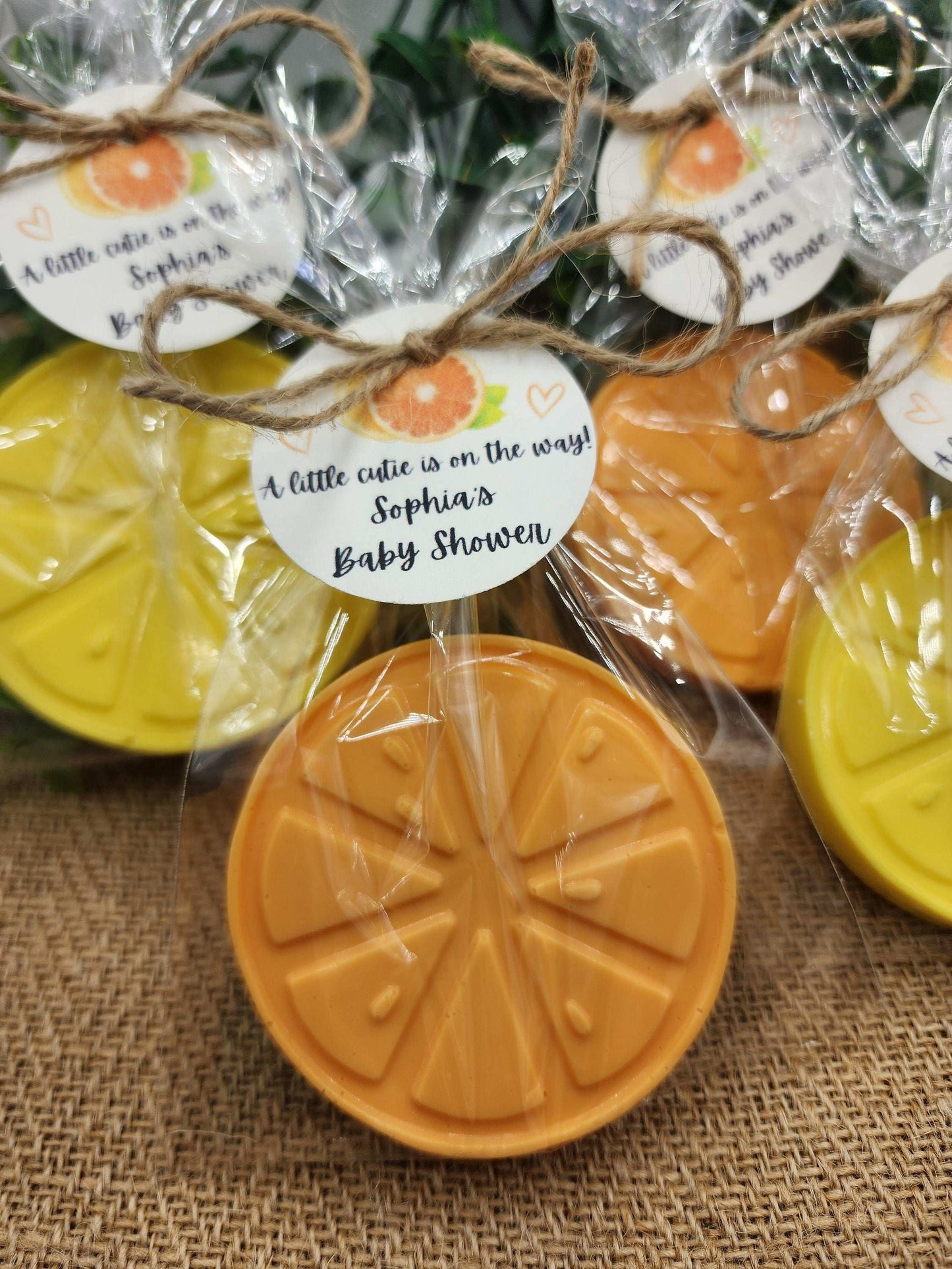 Citrus Soap Favors Orange Baby Shower Soap Favors Lemon Wedding Favors Little Cutie Favors Mandarin Soap Favors Gift For Her Clementine Soap