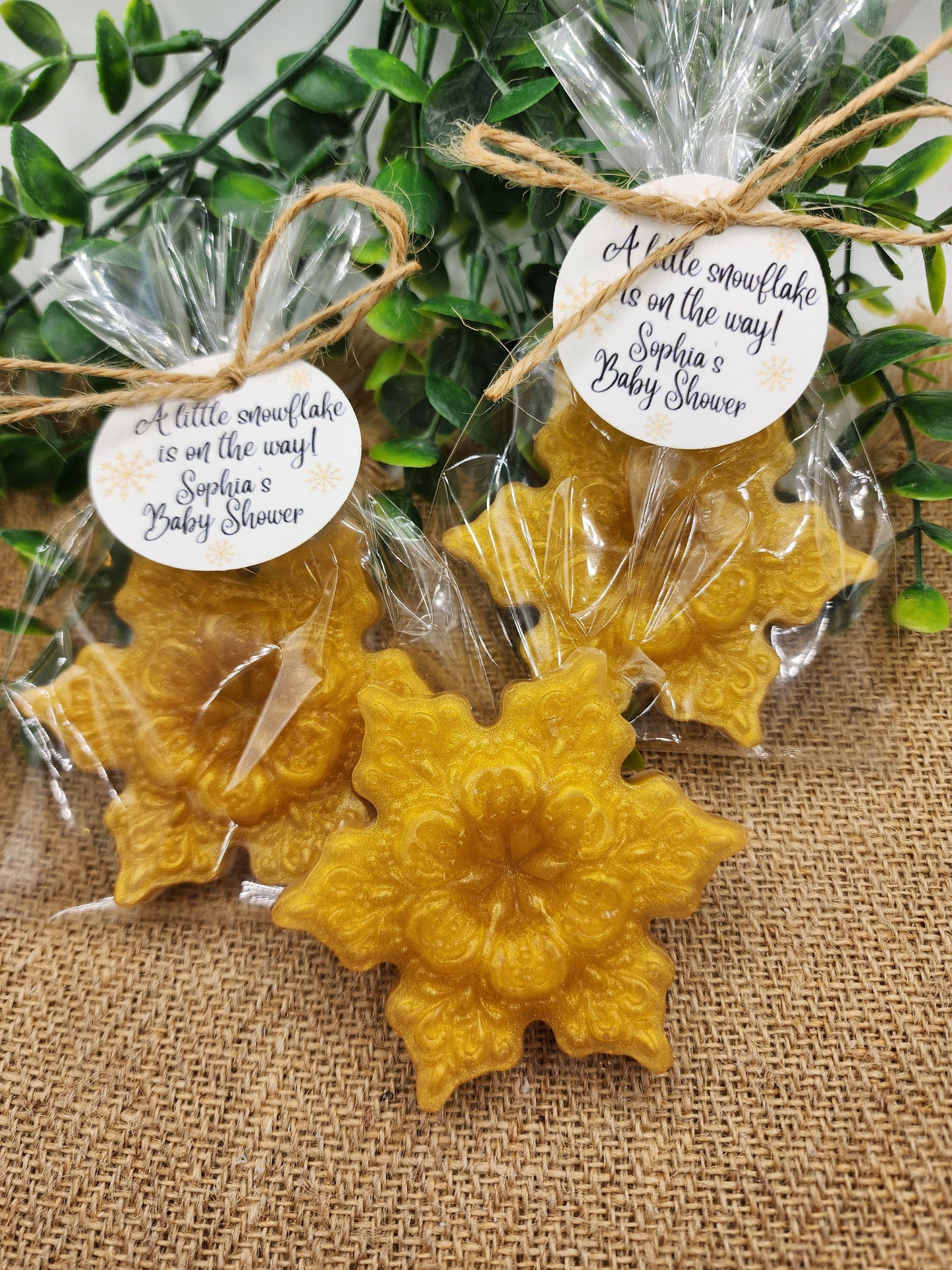 Snowflake Soap Favors Baby Shower Favors Christmas Stocking Stuffers Wedding Shower Favor Christmas Gifts