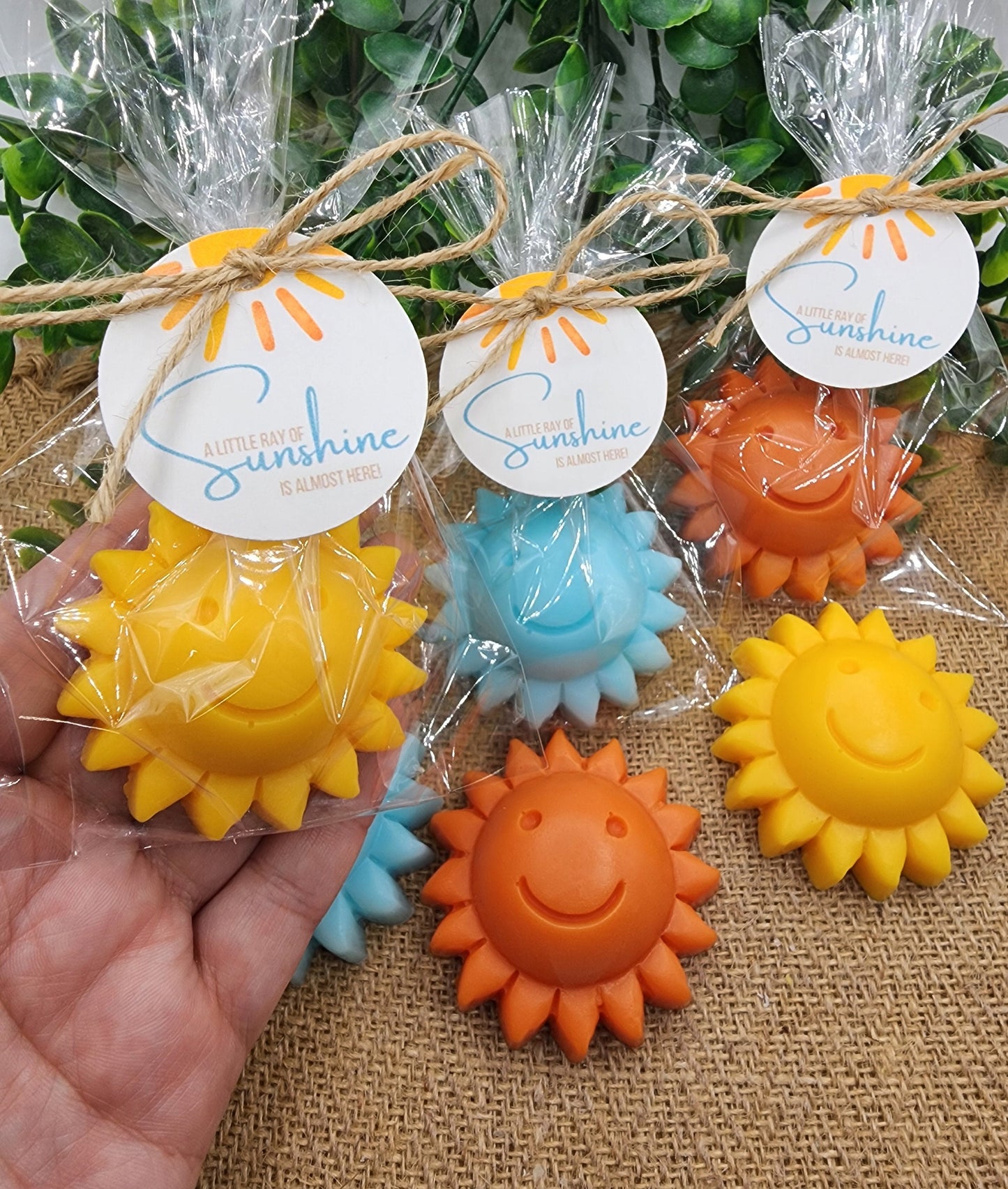 Sun baby shower soap favors sunshine soap here comes the son soap baby shower sun favors birthday party gift you are my sunshine