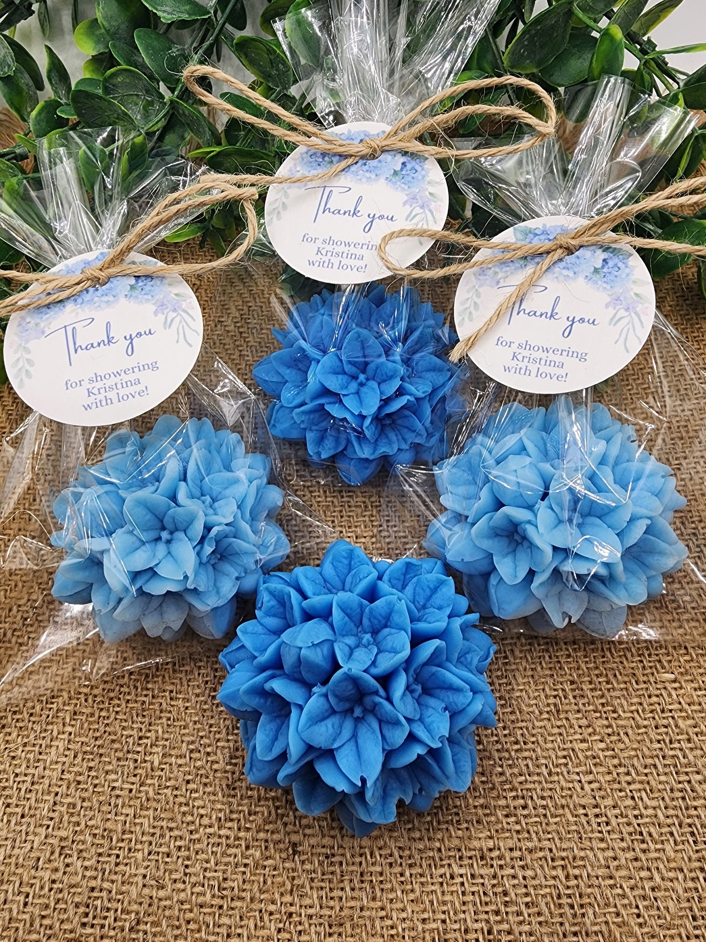 Hydrangea Soap Favors Baby Shower Gift Bridal Shower Favors Bridal Brunch Mother's Day Gift Floral Decorations Gift For Guests Dusty Blue