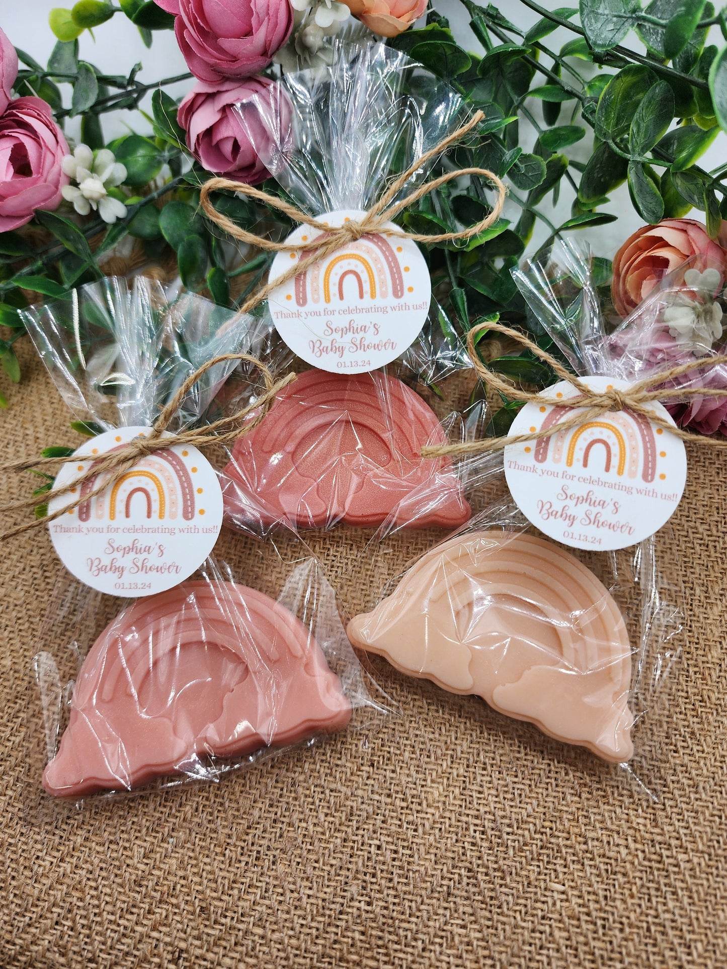 Rainbow Soap Favors Baby Shower Favors Bohemian Favors Rainbow Decorations For Party Gender Neutral Baby Reveal Party Decorations boy girl