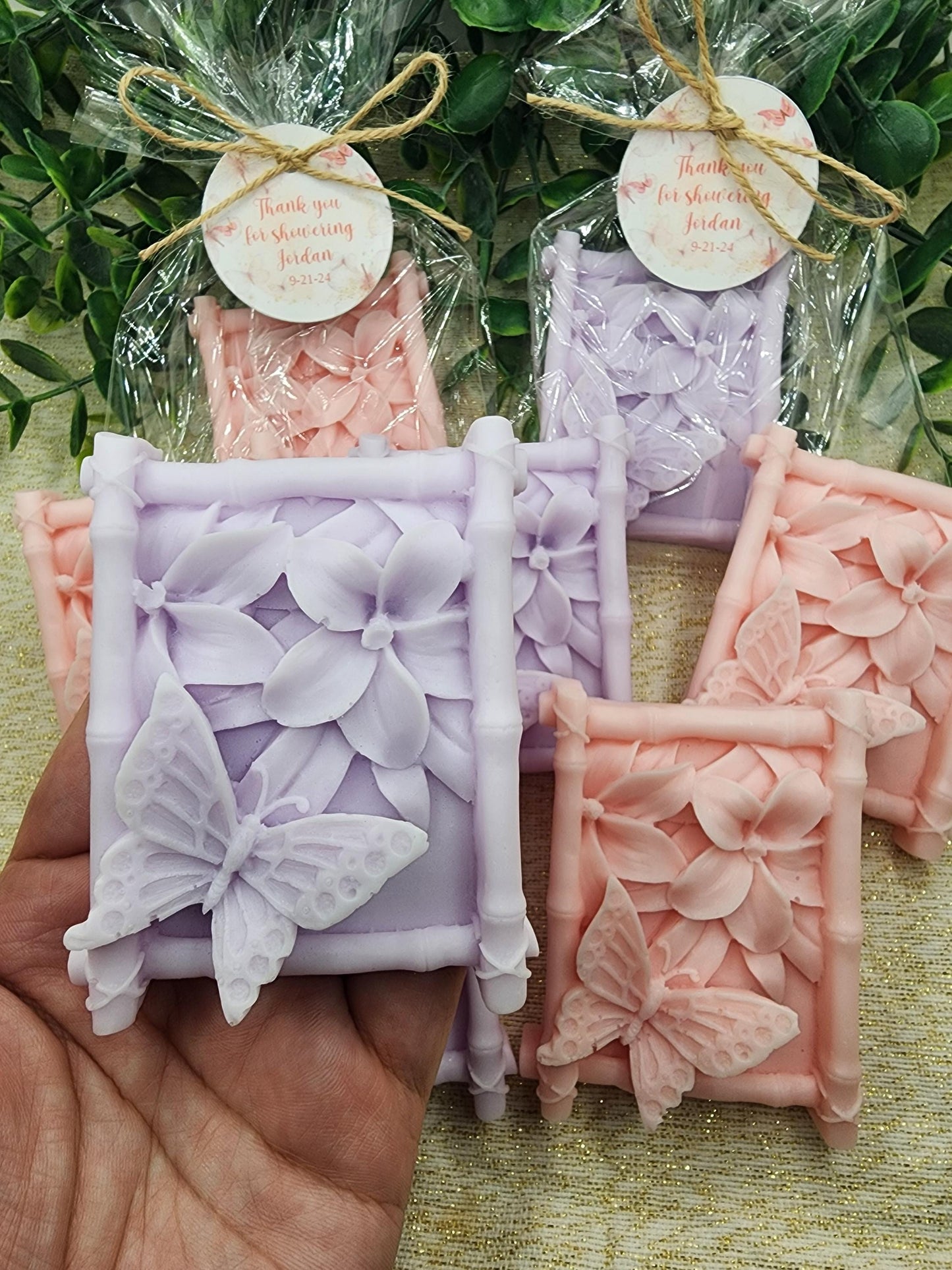 Floral Butterfly Soap Favors Baby shower favors Bridal shower favors Wildflower soap favors Wedding shower favors Party favors Girl gift