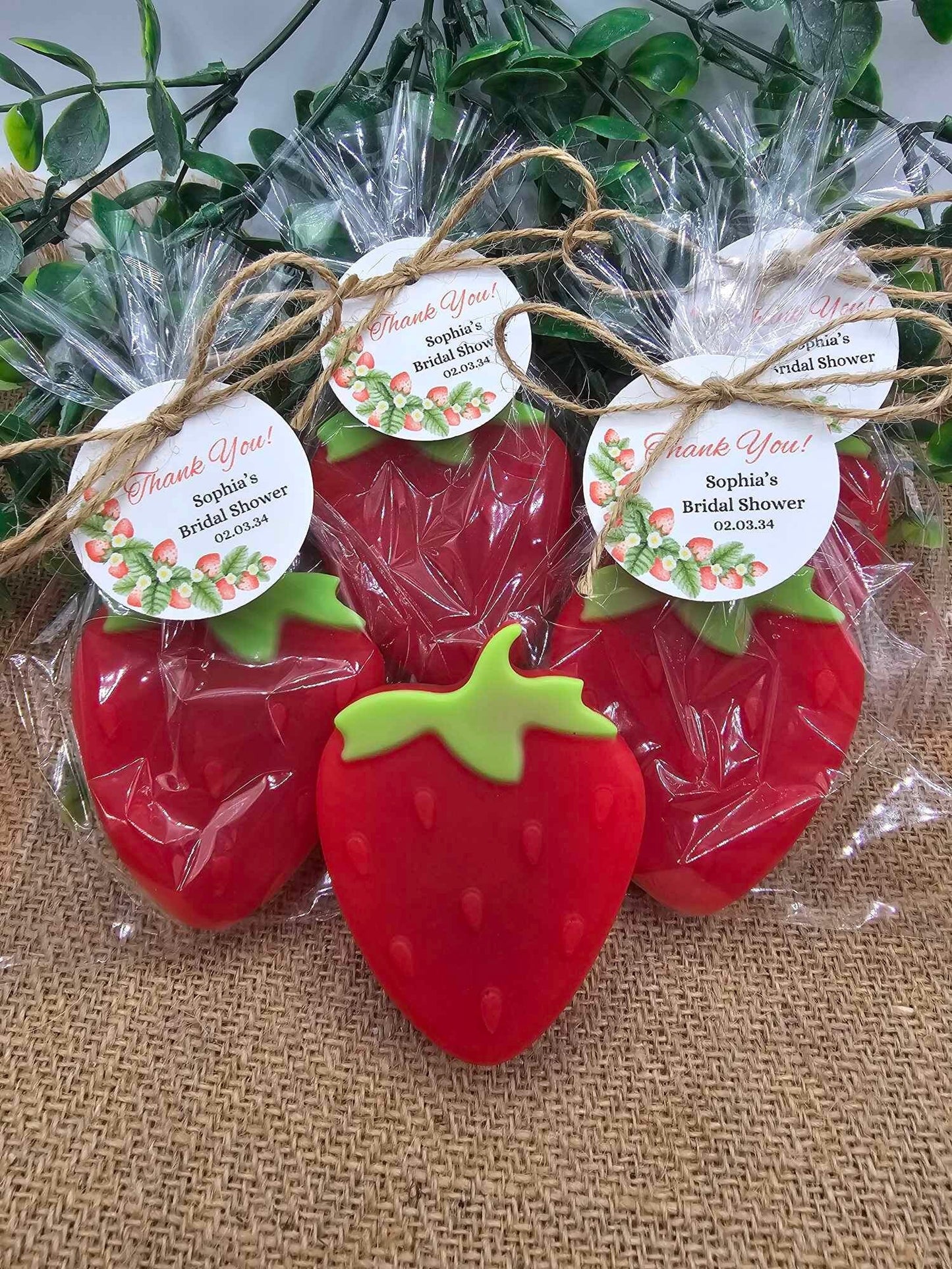 Strawberry Soap Favors Baby Shower Favors Berry First Birthday Party Favors Sweet Strawberry Decorations Gift For Her Summer Fruit Favors