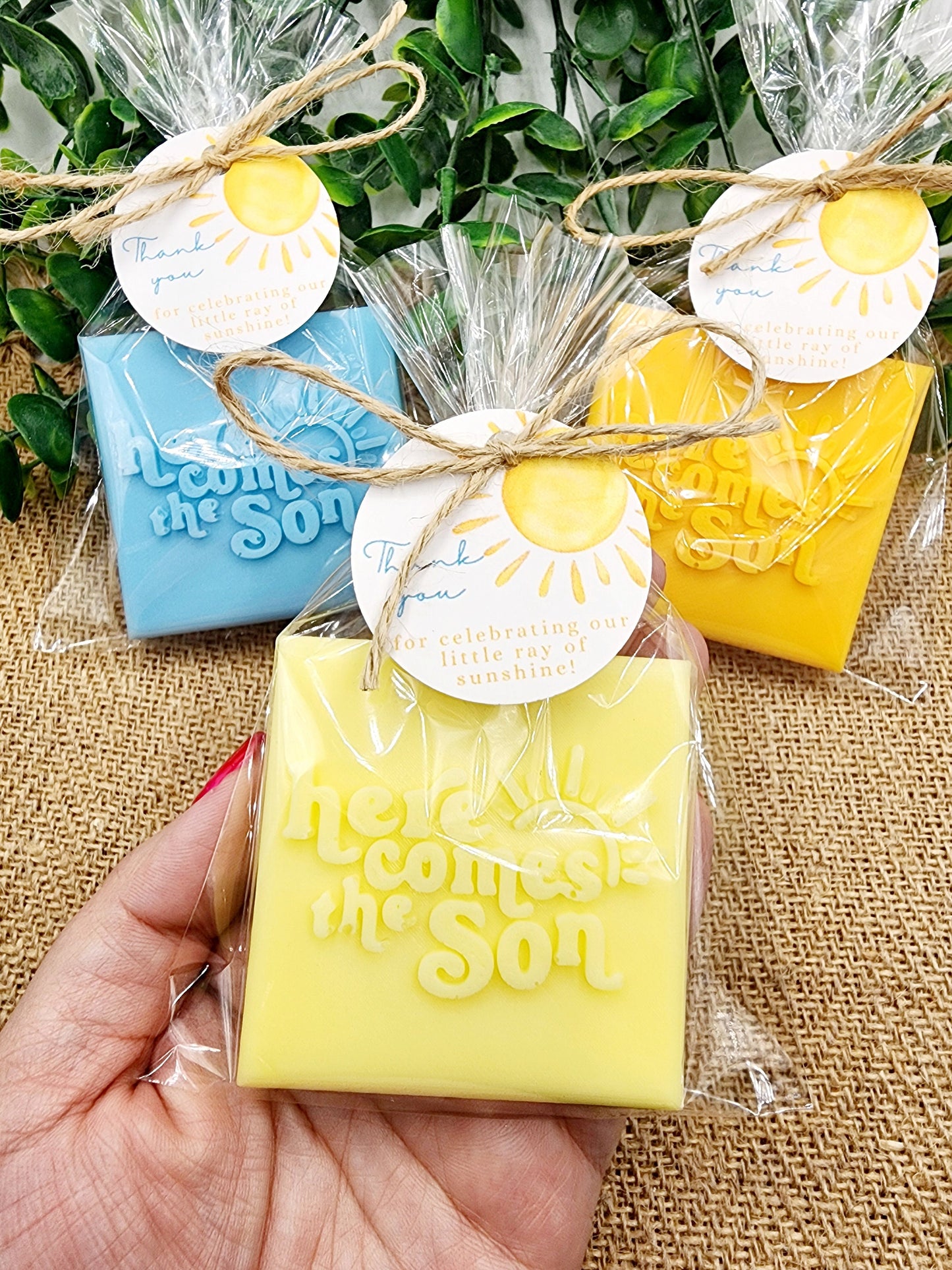 Here Comes The Son Baby Shower Soap Favors Sunshine Decorations Sunshine Theme First Trip Around The Sun Party Favors Gift For Guest In Bulk