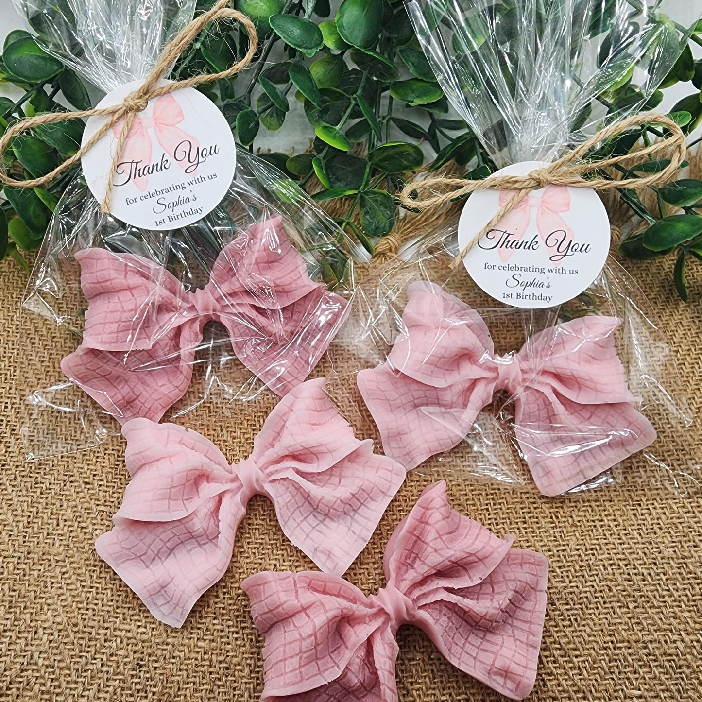 Pink Bow Baby Shower Soap Favors She's Tying The Knot Bridal Shower Wedding Decorations Elegant Keepsakes Gifts For Guests Sweet 16 Birthday