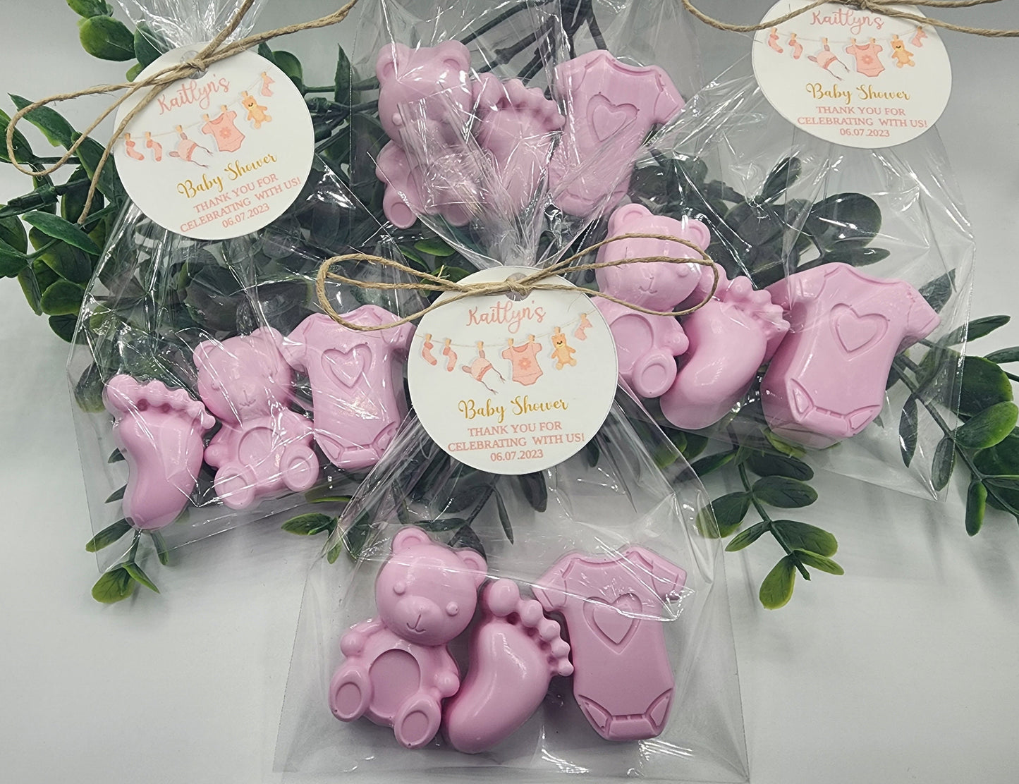 Baby Shower Soap Favors Baby Girl Birthday Gift Baby Shower Favors Teddy Bear Onesie Baby Feet Soap Favors