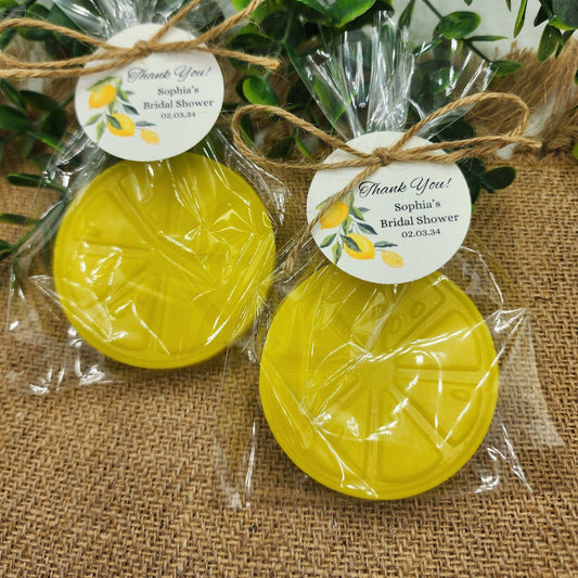 Lemon Soap Favors Citrus Baby Shower Soap Favors Lemon Wedding Favors Little Cutie Favors Mandarin Soap Favors Gift For Her Clementine Soap