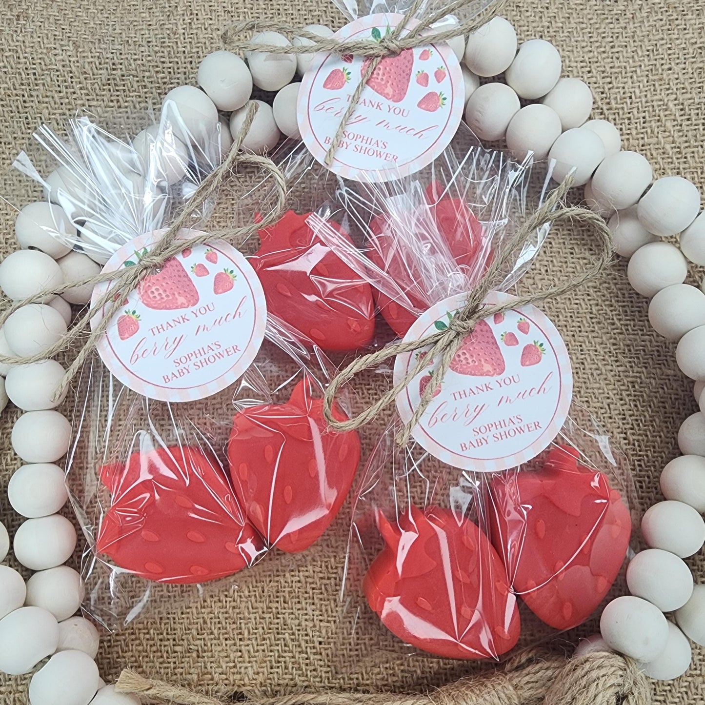 Strawberry Soap Favors Baby Shower Favors Berry First Birthday Party Favors Sweet Strawberry Decorations Gift For Her Summer Fruit Favors