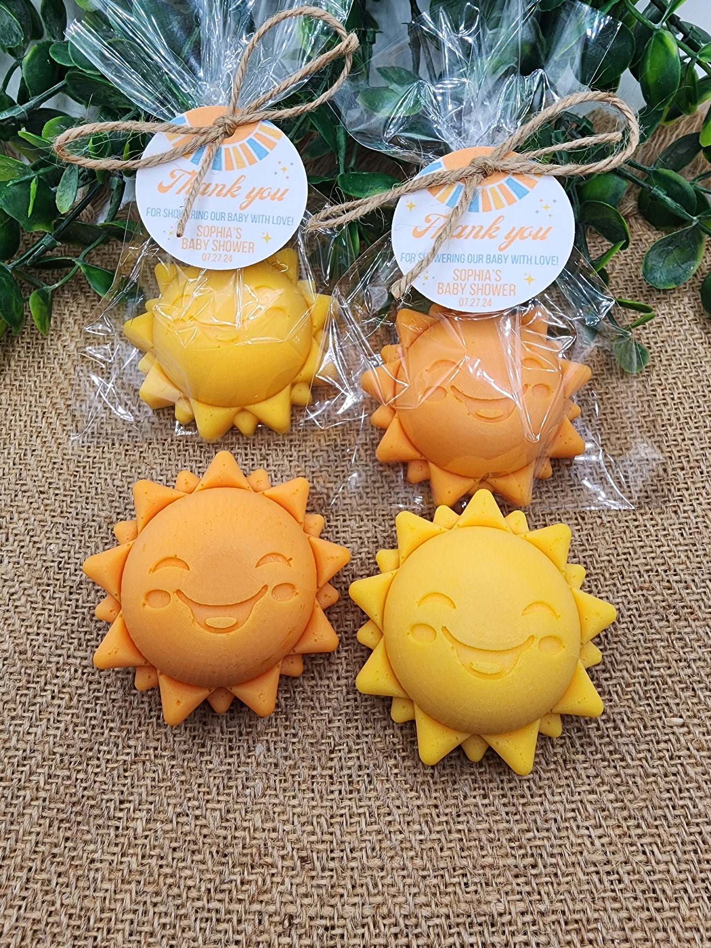 Sun baby shower soap favors sunshine soap here comes the son soap baby shower sun favors birthday party gift you are my sunshine
