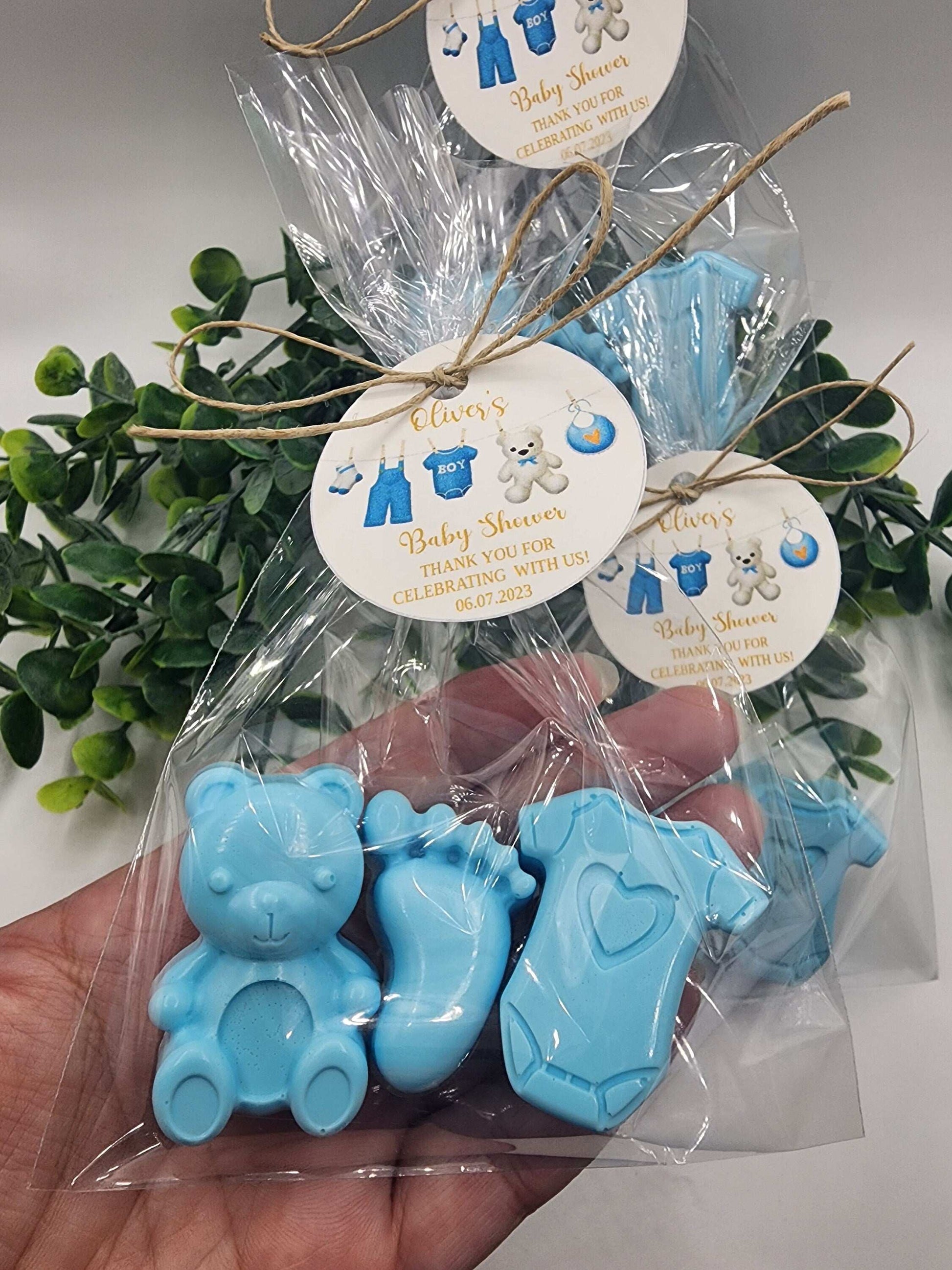 Baby Shower Soap Favors Baby Boy Birthday Gift Baby Shower Favors Teddy Bear Onesie Baby Feet Soap Favors