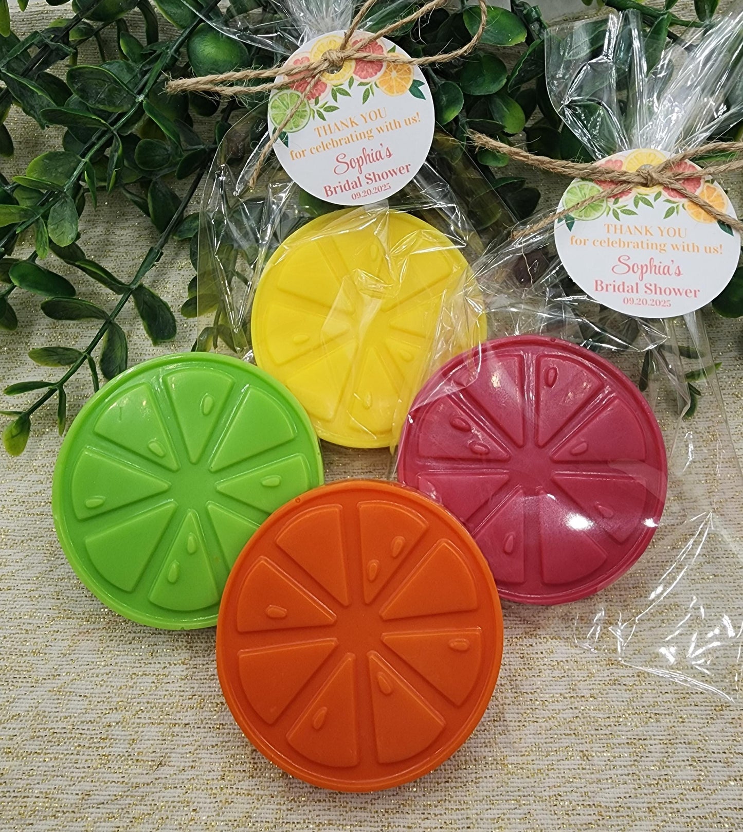 Citrus Soap Favors Orange Baby Shower Soap Favors Lemon Wedding Favors Little Cutie Favors Mandarin Soap Favors Gift For Her Clementine Soap