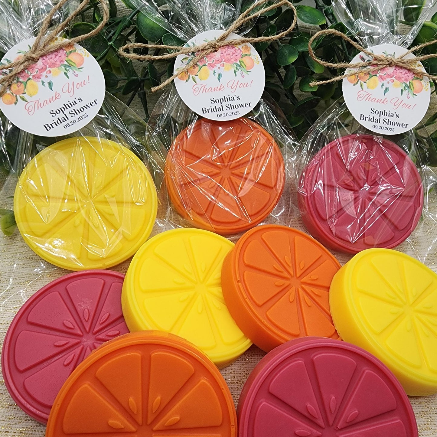 Citrus Soap Favors Orange Baby Shower Soap Favors Lemon Wedding Favors Little Cutie Favors Grapefruit Lime Clementine Gift For Her Soap