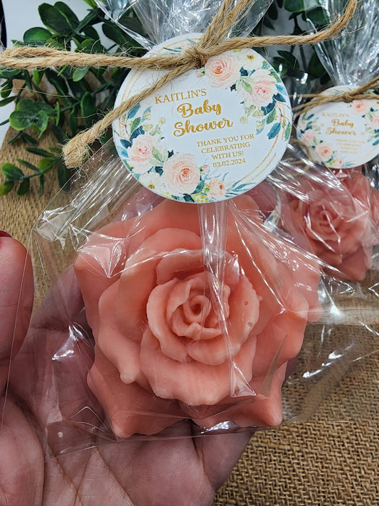 Rose soap favors baby shower flower soap favors baby shower favors bridal shower favor gift for her party decorations for girl