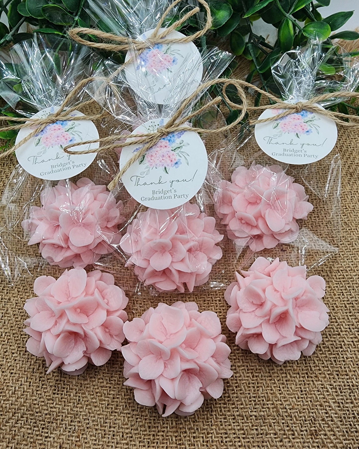 Hydrangea Soap Favors Baby Shower Gift Bridal Shower Favors Bridal Brunch Mother's Day Gift Floral Decorations Gift For Guests pink flowers