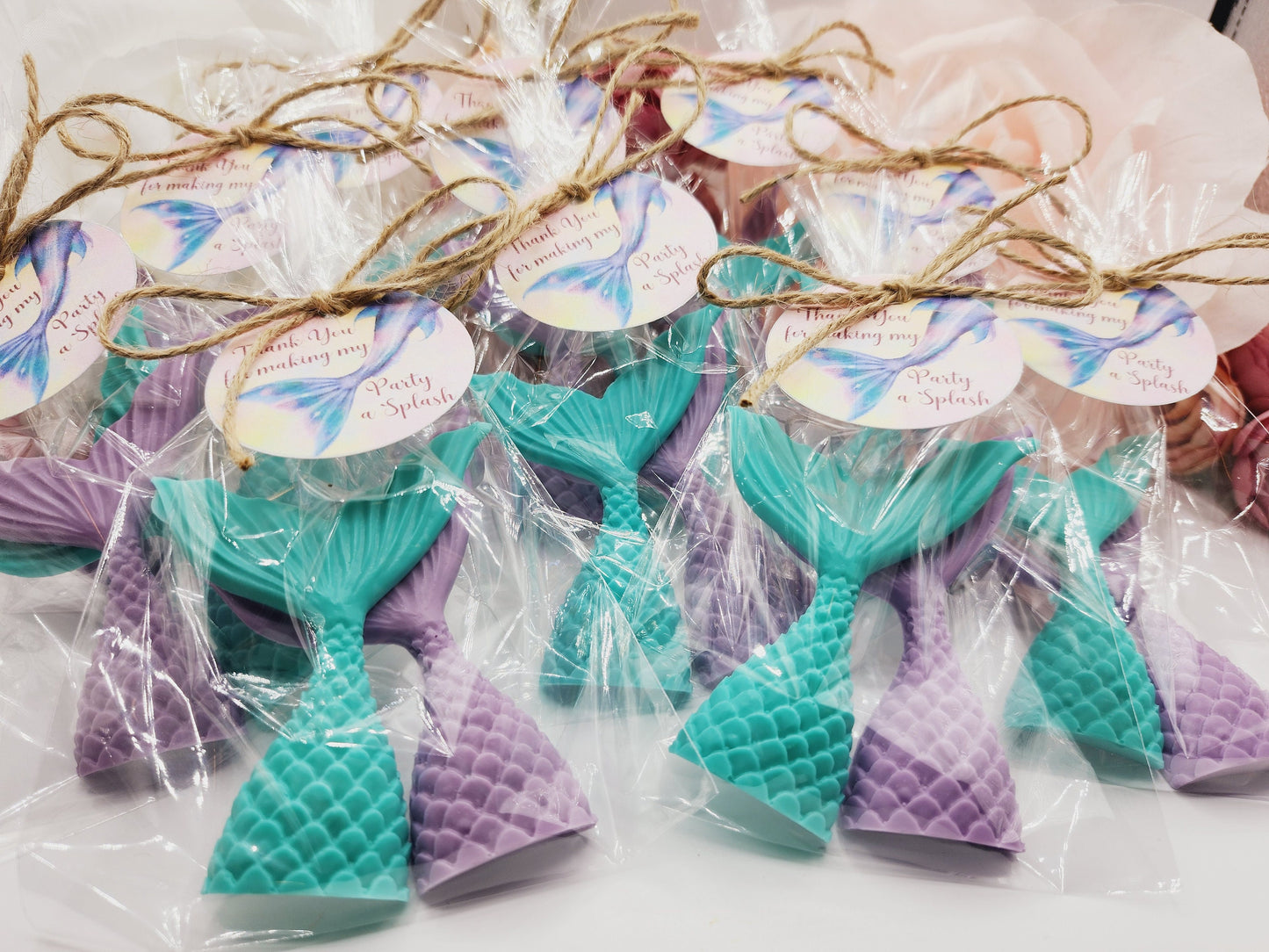 Mermaid Tail Soap Mermaid Party Favor Mermaid Tails Beach Soap Beach Birthday Party Gift For Girl Baby Shower Favor Bridal Shower Favor