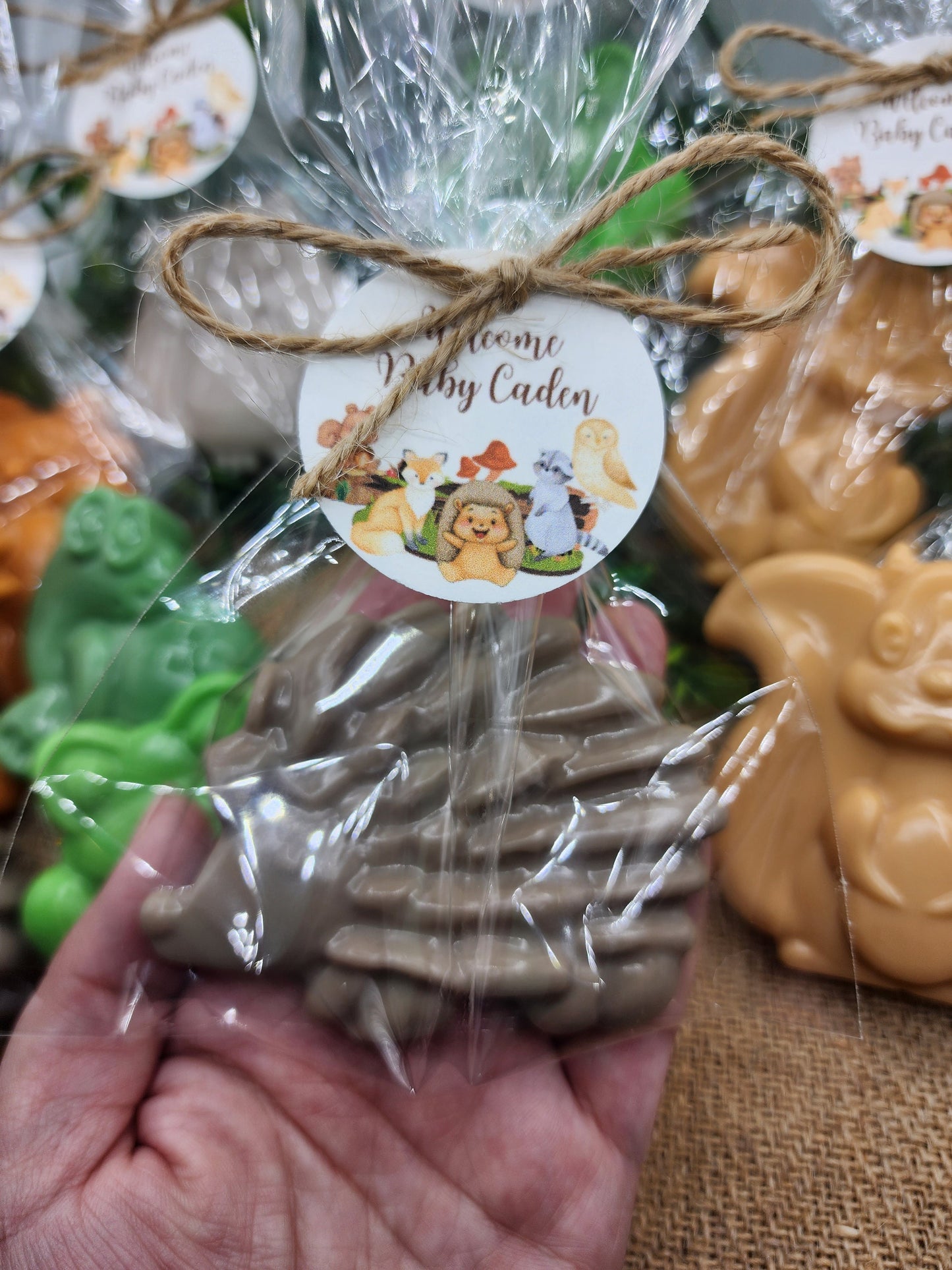 Woodland Animal Baby Shower Soap Favors Safari Animal Decorations Wild One Birthday Party Favors Owl Hedgehog Fox Frog Squirrel Turtle