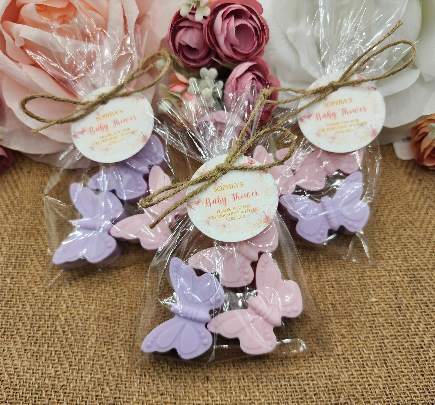 Butterfly Soap Favors Baby shower favors Bridal shower favors Wedding shower favors Party favors Girl gift sweet 16 decorations