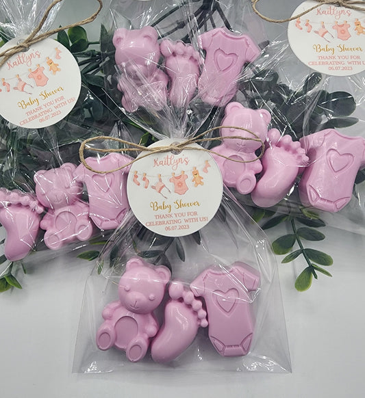 Baby Shower Soap Favors Baby Girl Birthday Gift Baby Shower Favors Teddy Bear Onesie Baby Feet Soap Favors