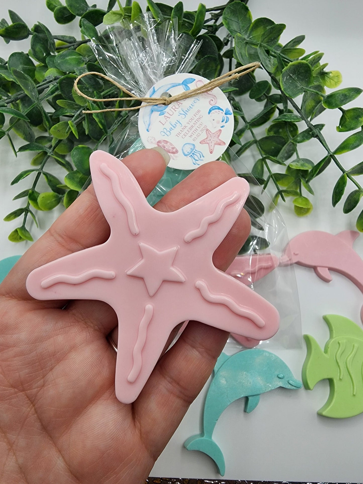 Under the sea baby shower soap favors