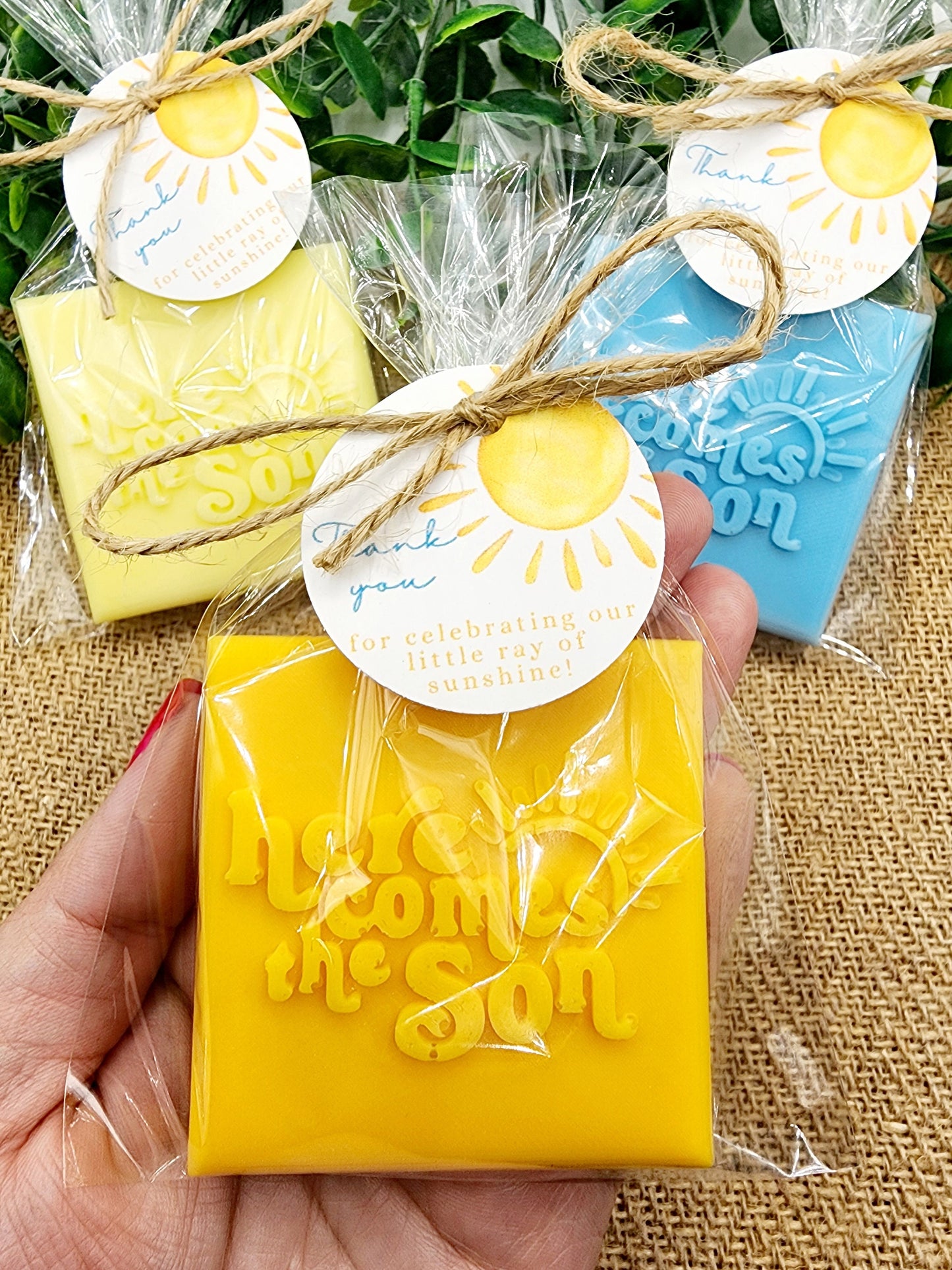 Here Comes The Son Baby Shower Soap Favors Sunshine Decorations Sunshine Theme First Trip Around The Sun Party Favors Gift For Guest In Bulk