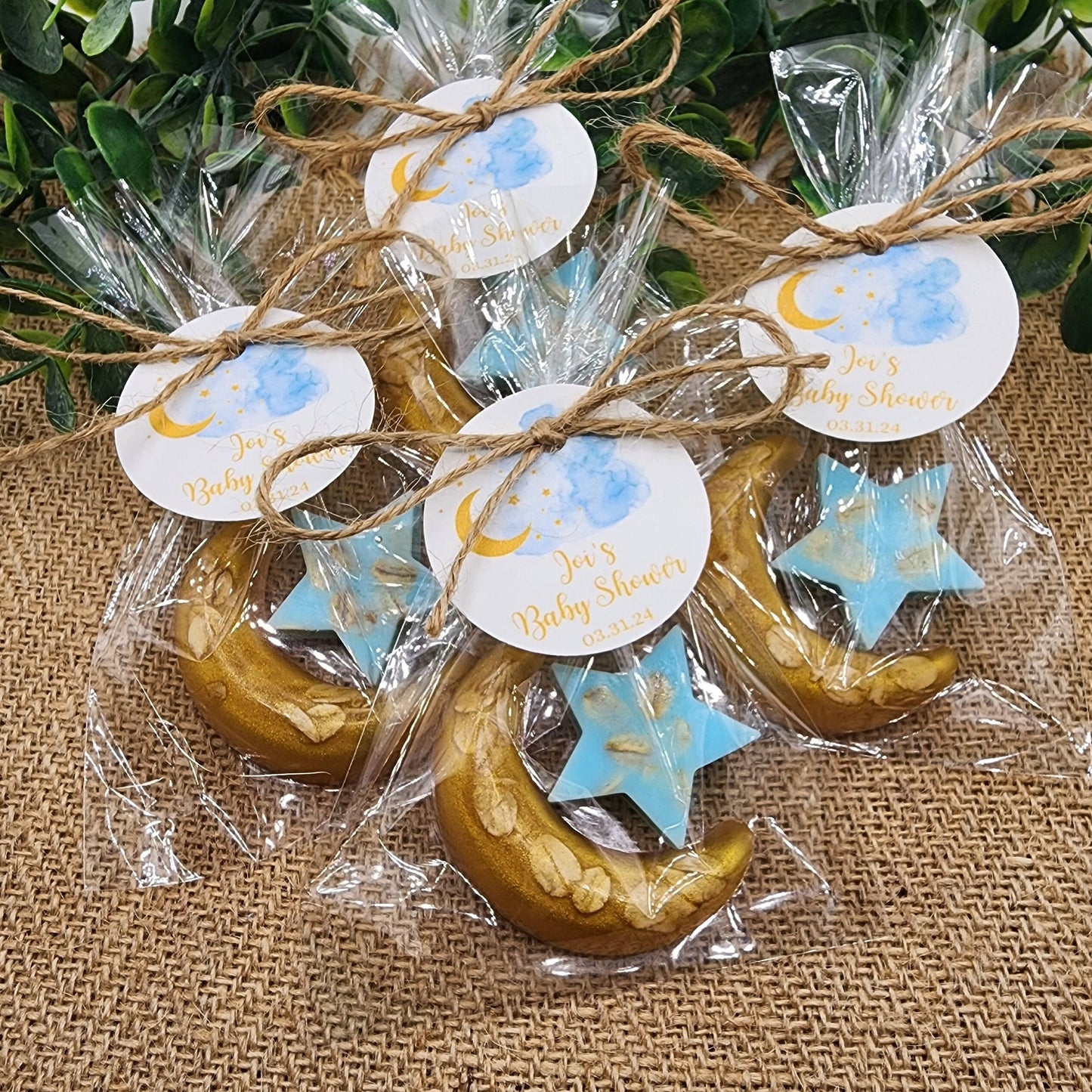 Over the moon soap favors twinkle twinkle little star moon and star soap favors baby shower favors bridal shower favors 1st birthday baptism
