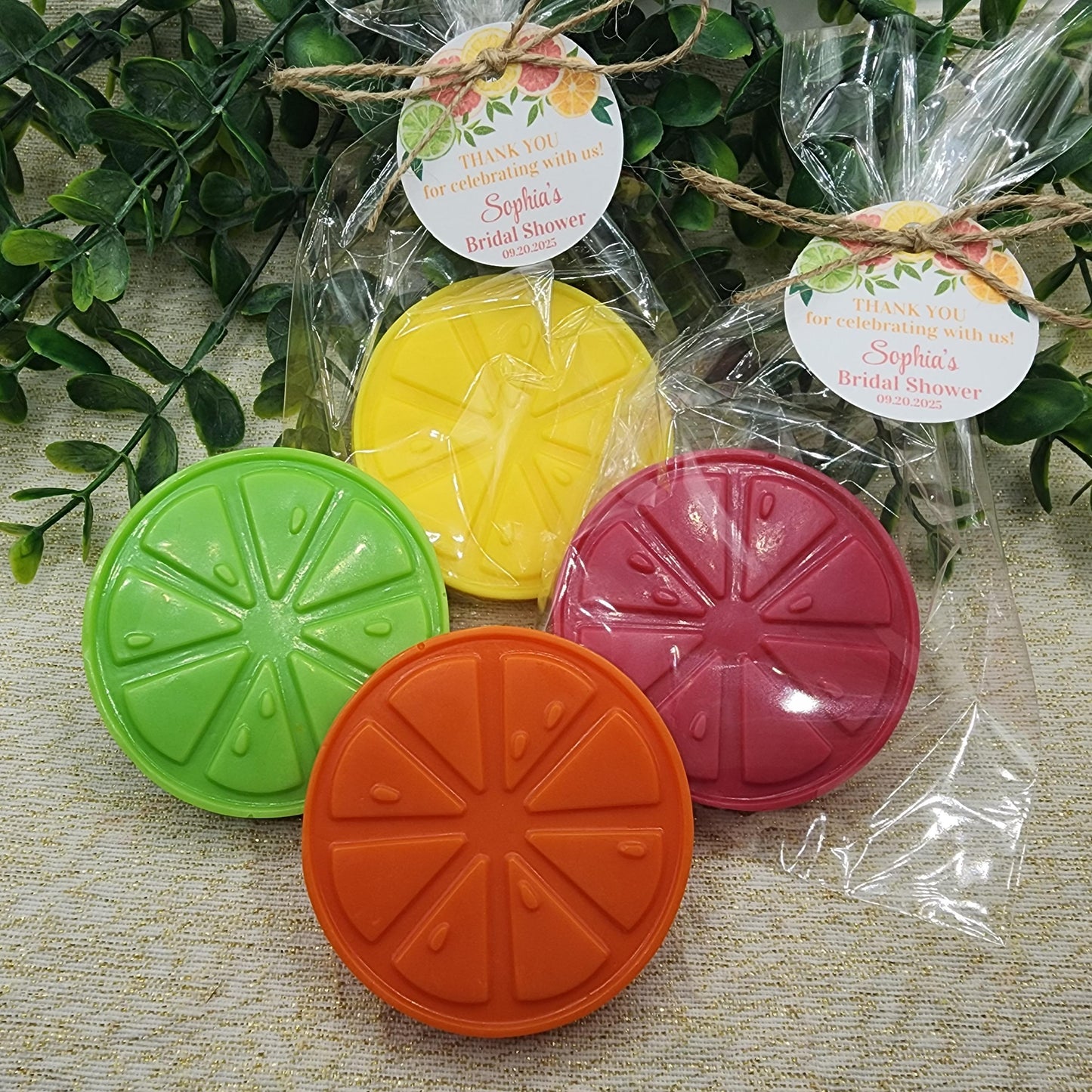 Citrus Soap Favors Orange Baby Shower Soap Favors Lemon Wedding Favors Little Cutie Favors Mandarin Soap Favors Gift For Her Clementine Soap