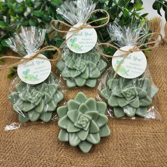Succulent Soap Favors Baby Shower Favors Bridal Shower Favors Cactus Wedding Party Decorations Handmade Soap Gift For Guests