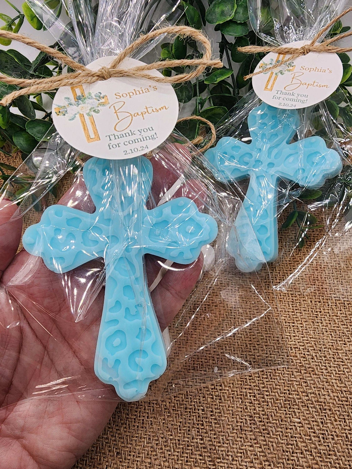 Cross soap favors baptism christening gift first communion Christian gift baby girl baby boy decorations baby shower faith
