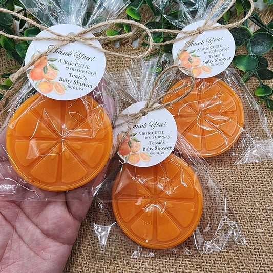 Orange Soap Favors Citrus Baby Shower Soap Favors Lemon Wedding Favors Little Cutie Favors Grapefruit Lime Clementine Gift For Her Soap