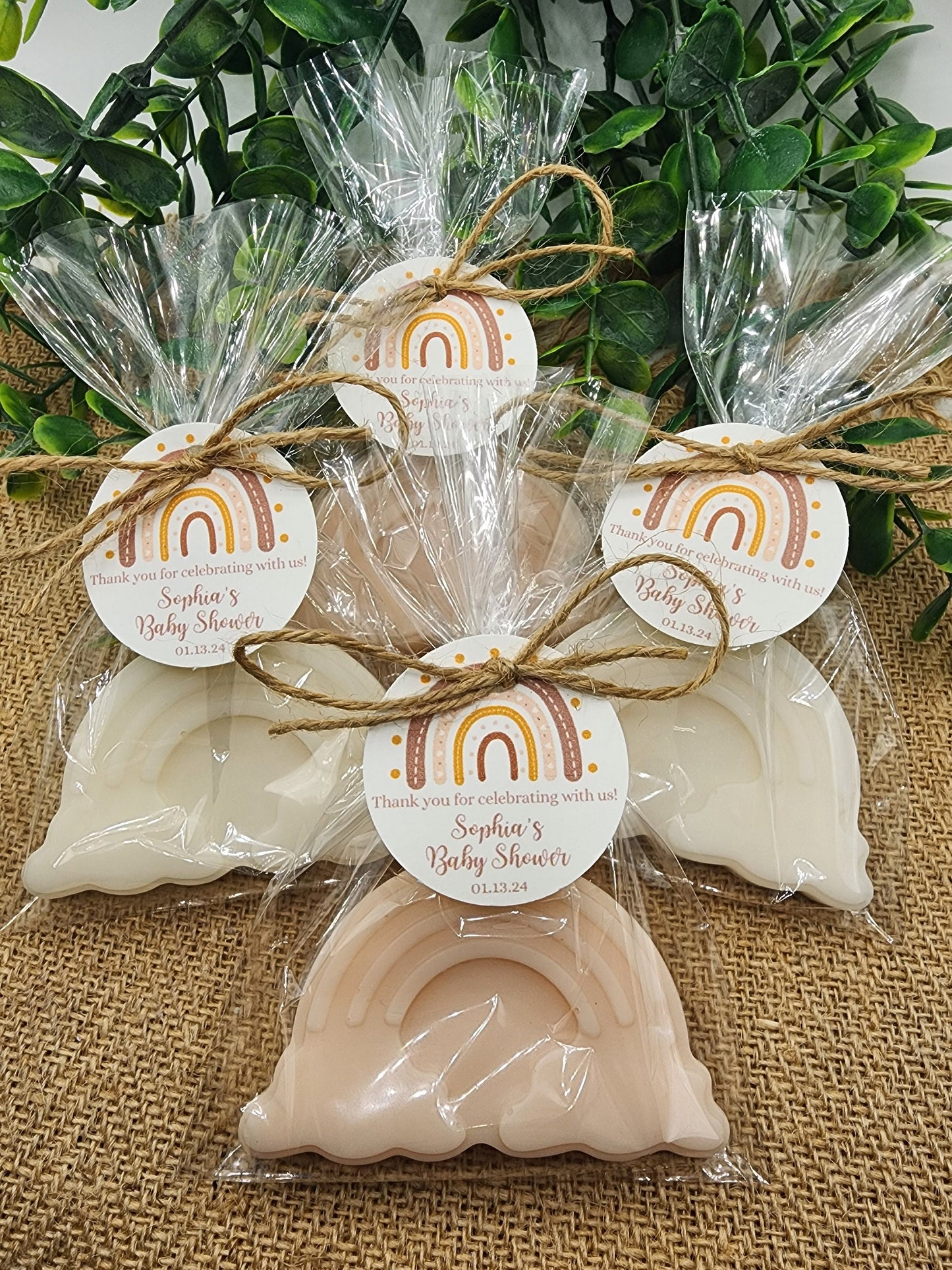 Boho Rainbow Soap Favors Baby Shower Favors Bohemian Favors Rainbow Decorations For Party Gender Neutral Baby Reveal Party Decorations Gift