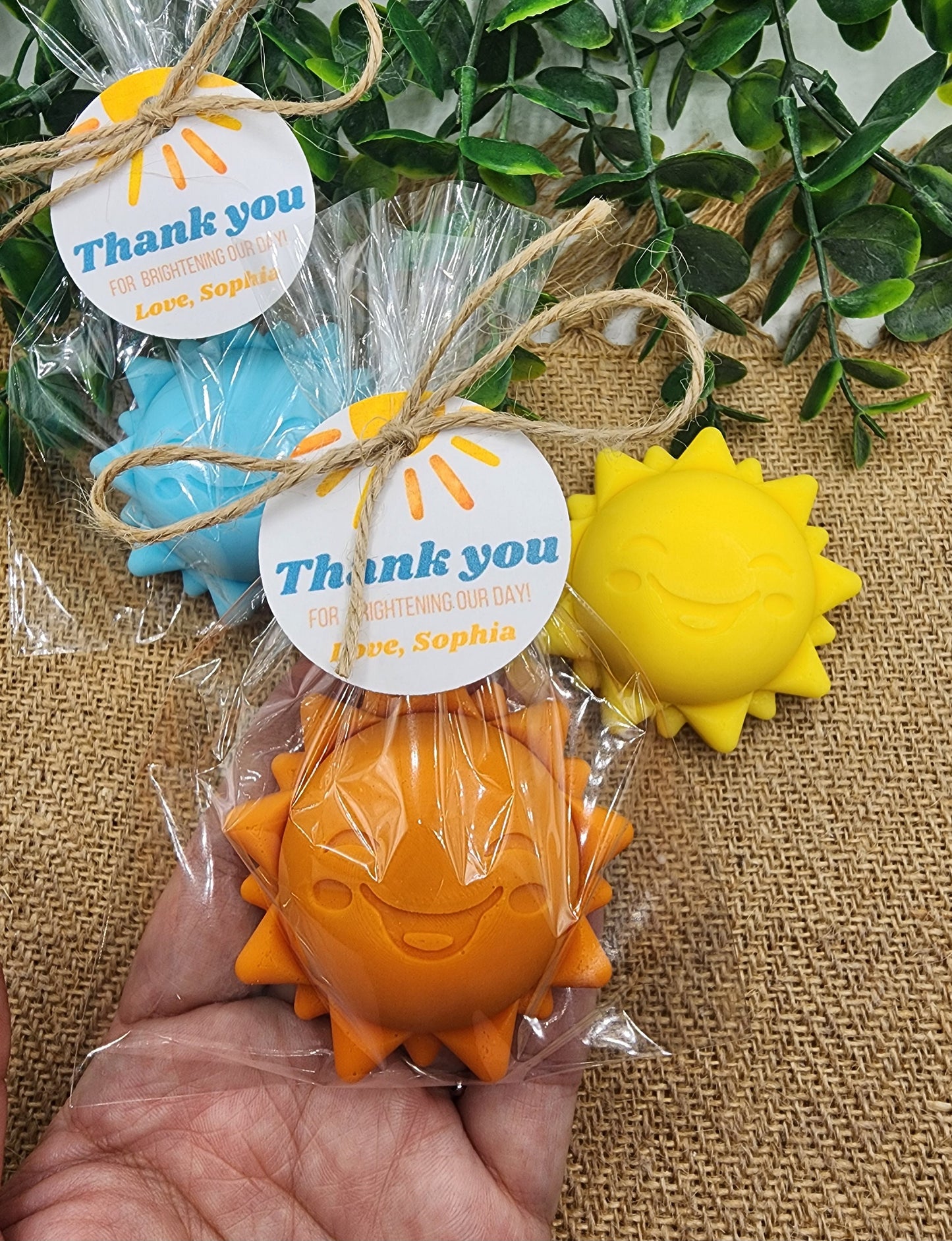 Sun baby shower soap favors sunshine soap here comes the son soap baby shower sun favors birthday party gift you are my sunshine