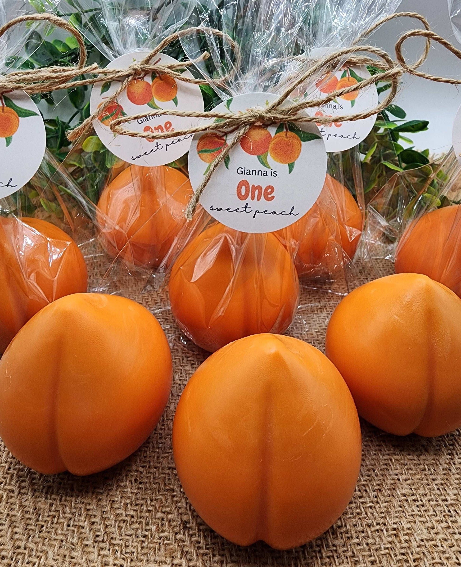 Peach soap favors peach baby shower decorations one sweet peach summer fruit decor for first birthday wedding shower gift for boy girl
