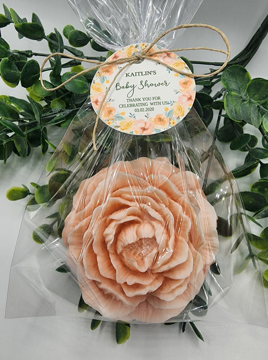Peony Flower Soap Favor Rose Soap Baby shower favors Bridal shower favors Wedding shower favors Party favors Girl gift