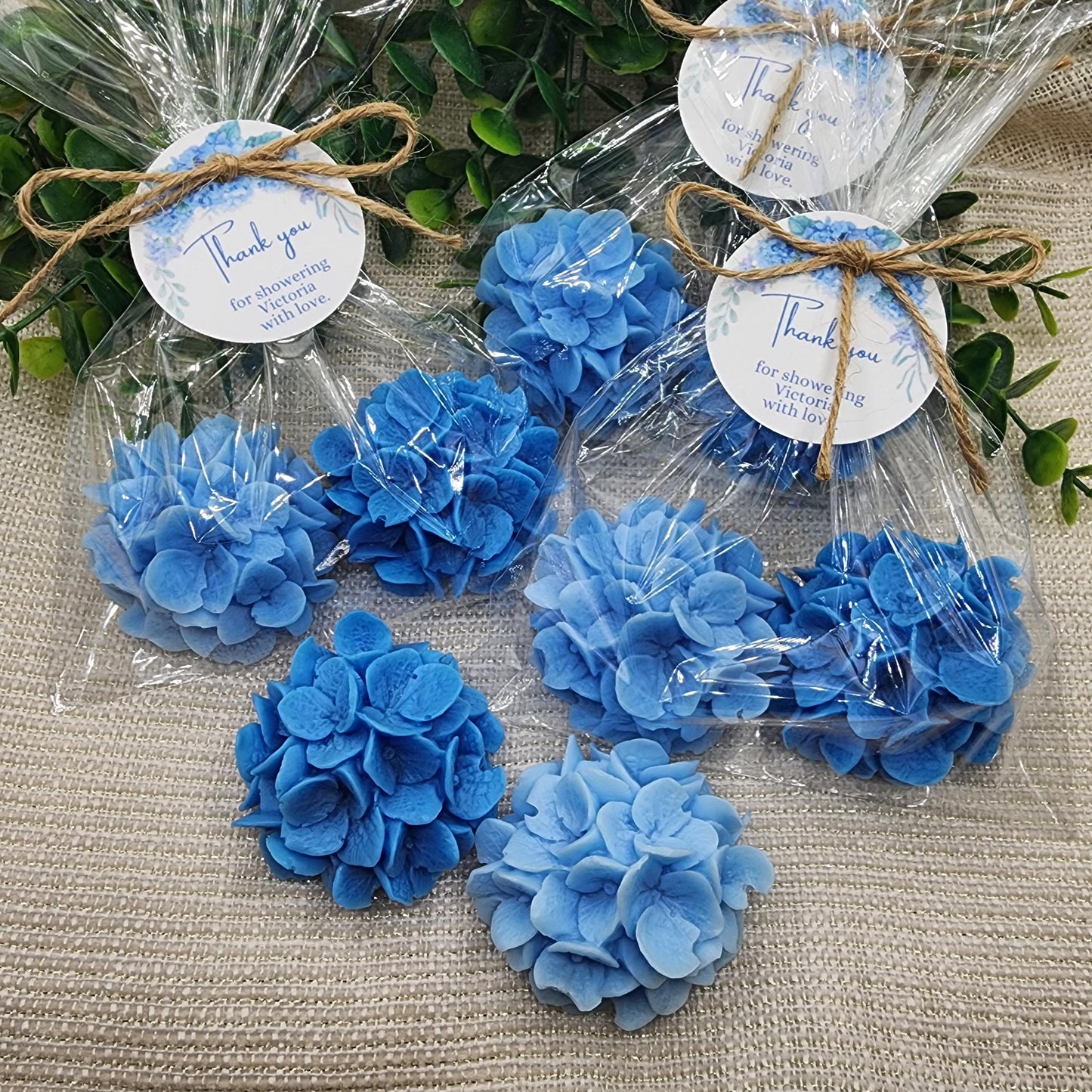 Hydrangea Soap Favors Baby Shower Gift Bridal Shower Favors Bridal Brunch Mother's Day Gift Floral Decorations Gift For Guests Dusty Blue