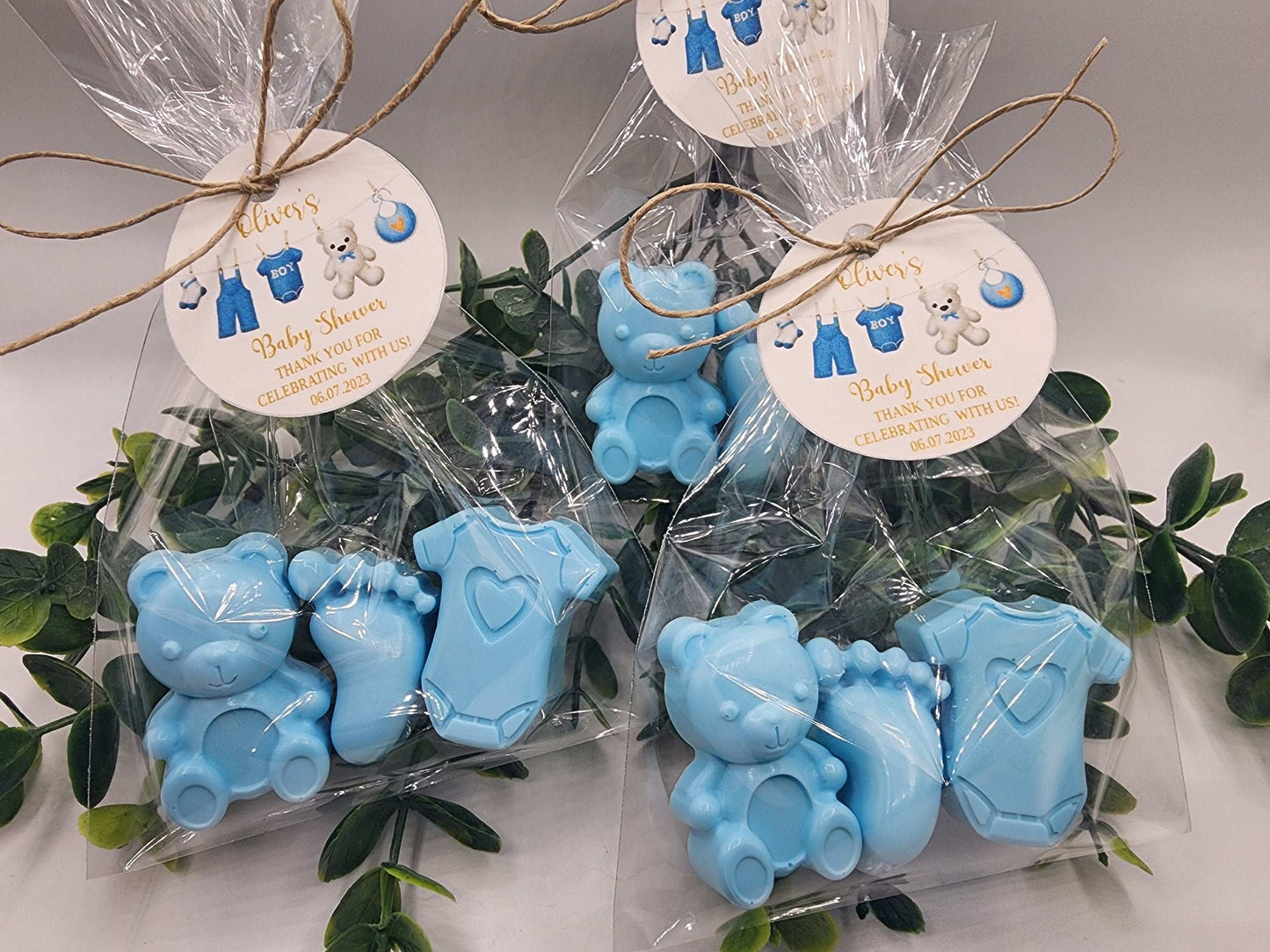 Baby Shower Soap Favors Baby Boy Birthday Gift Baby Shower Favors Teddy Bear Onesie Baby Feet Soap Favors