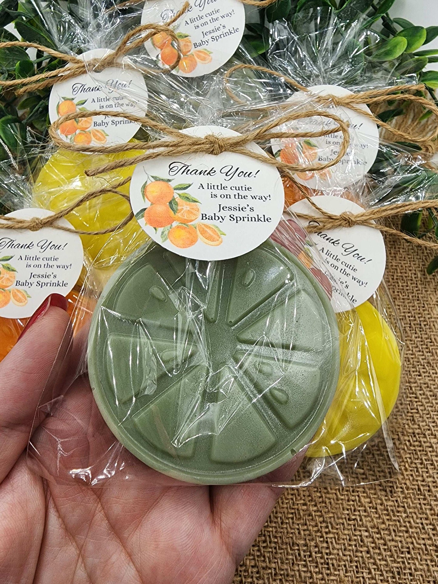 Orange Soap Favors Citrus Baby Shower Soap Favors Lemon Wedding Favors Little Cutie Favors Mandarin Soap Favors Gift For Her Clementine Soap
