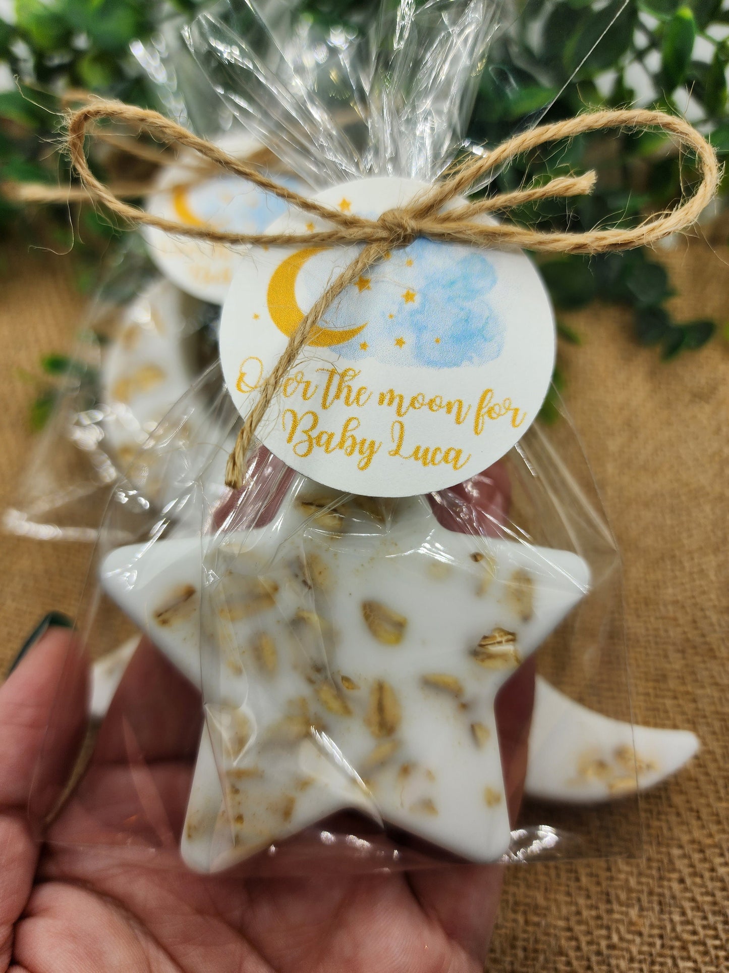 Over the moon soap favors twinkle twinkle little star moon and star soap favors baby shower favors bridal shower favor wedding shower favor