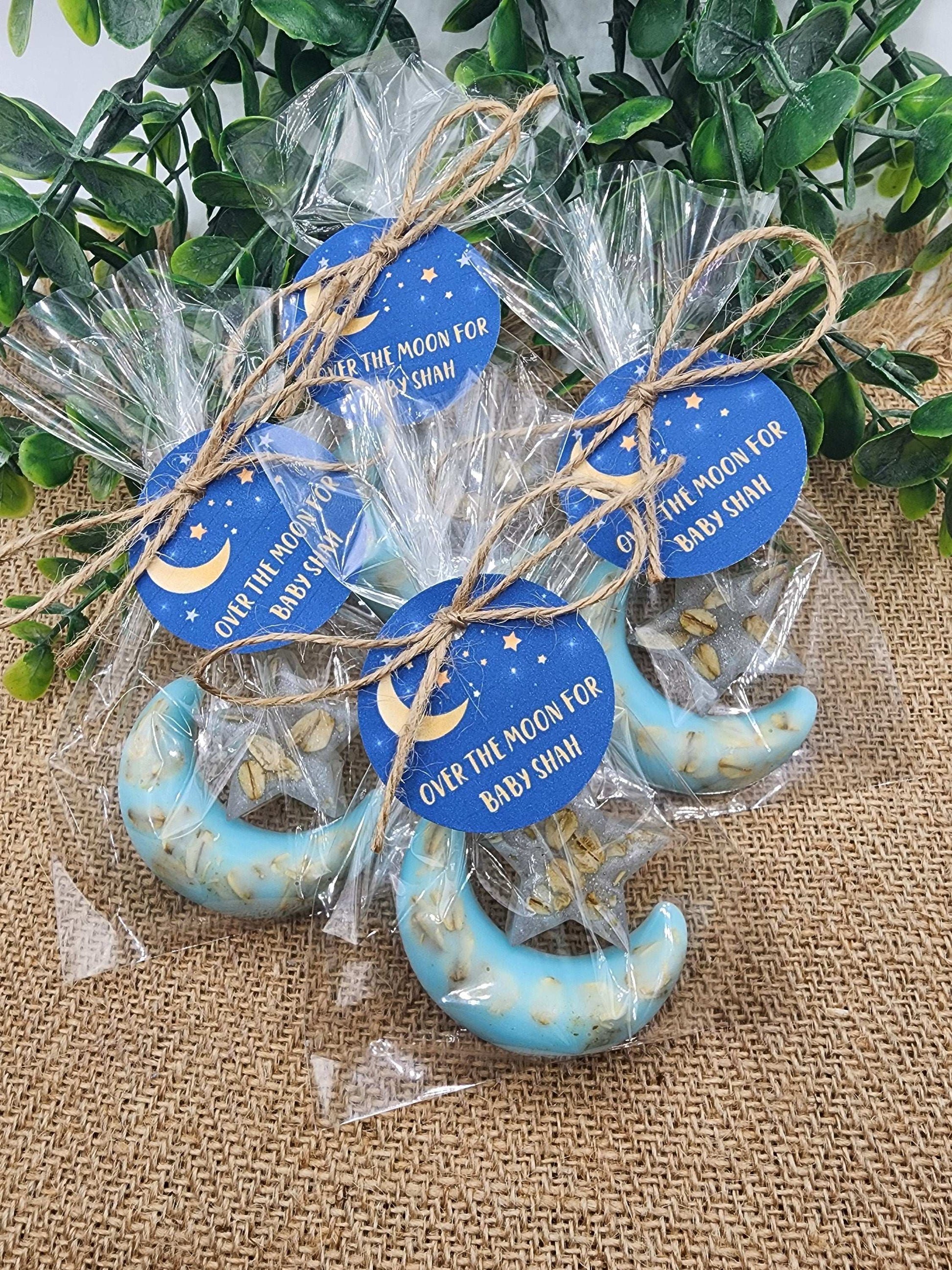 Over the moon soap favors twinkle twinkle little star moon and star soap favors baby shower favors bridal shower favor