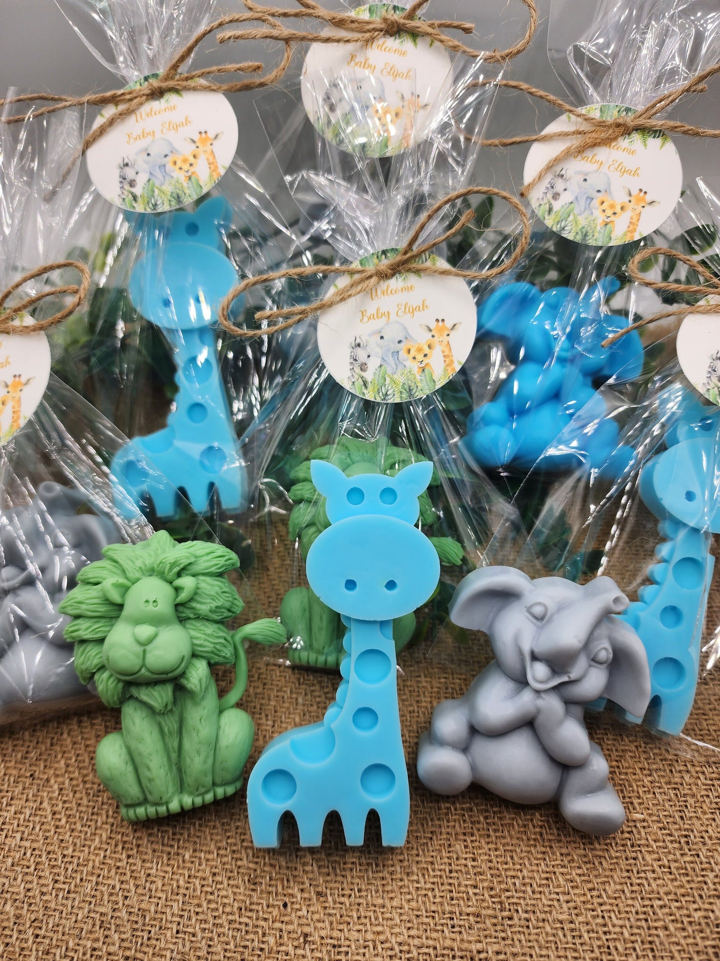 Safari Animal Soaps Baby Shower Soap Favors Safari Themed Decorations Wild One Party Favors Elephant Lion Girrafe Favors Boy Birthday Gift