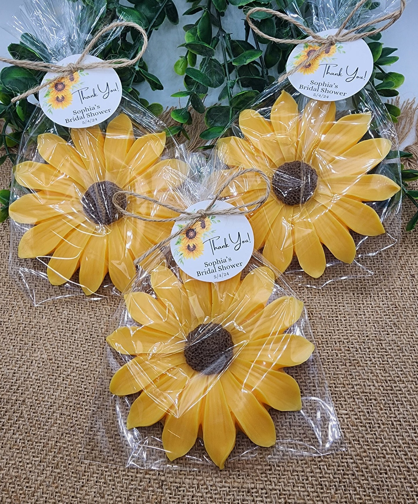 Sunflower Soap Favors Baby Shower Floral Bridal Shower Decor Baby In Bloom Theme Large Daisy Party Favors Gift For Guests Spring Sunshine