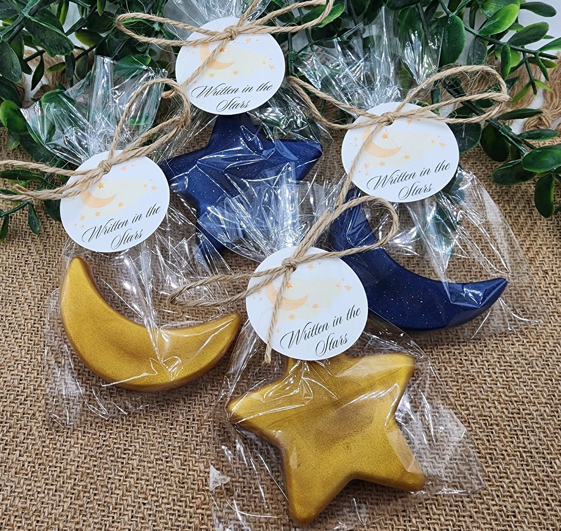 Over the moon soap favors twinkle twinkle little star moon and star soap favors baby shower favors bridal shower favor wedding shower favor