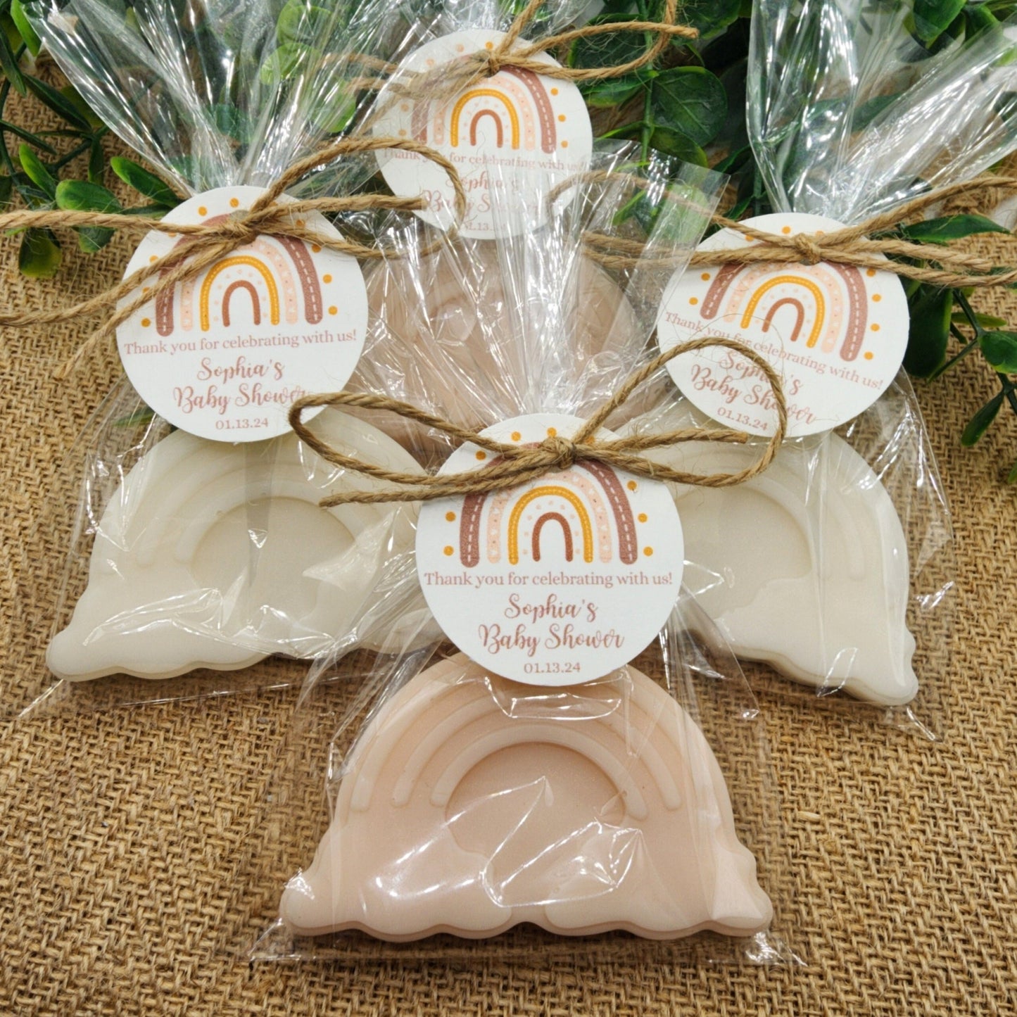 Boho Rainbow Soap Favors Baby Shower Favors Bohemian Favors Rainbow Decorations For Party Gender Neutral Baby Reveal Party Decorations Gift