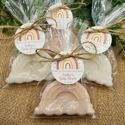 Boho Rainbow Soap Favors Baby Shower Favors Bohemian Favors Rainbow Decorations For Party Gender Neutral Baby Reveal Party Decorations Gift