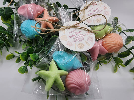 Sea Shell Soaps party favors baby shower favors wedding favors bridal shower favor gift for her