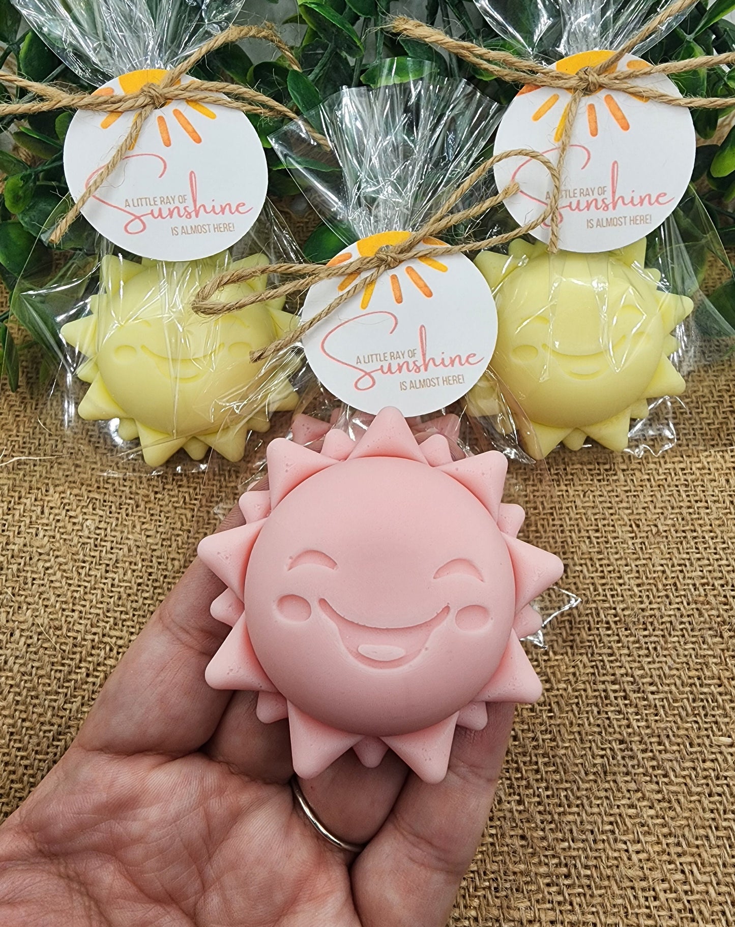 Sun baby shower soap favors sunshine soap here comes the son soap baby shower sun favors birthday party gift you are my sunshine