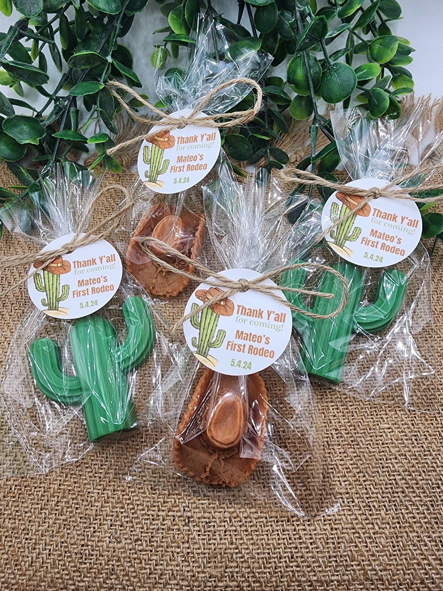 Western Soap Favors Cowboy Baby Shower Mexican Fiesta Wedding First Rodeo Birthday Decorations Country Wild West Party Hat Cactus Soap Gift