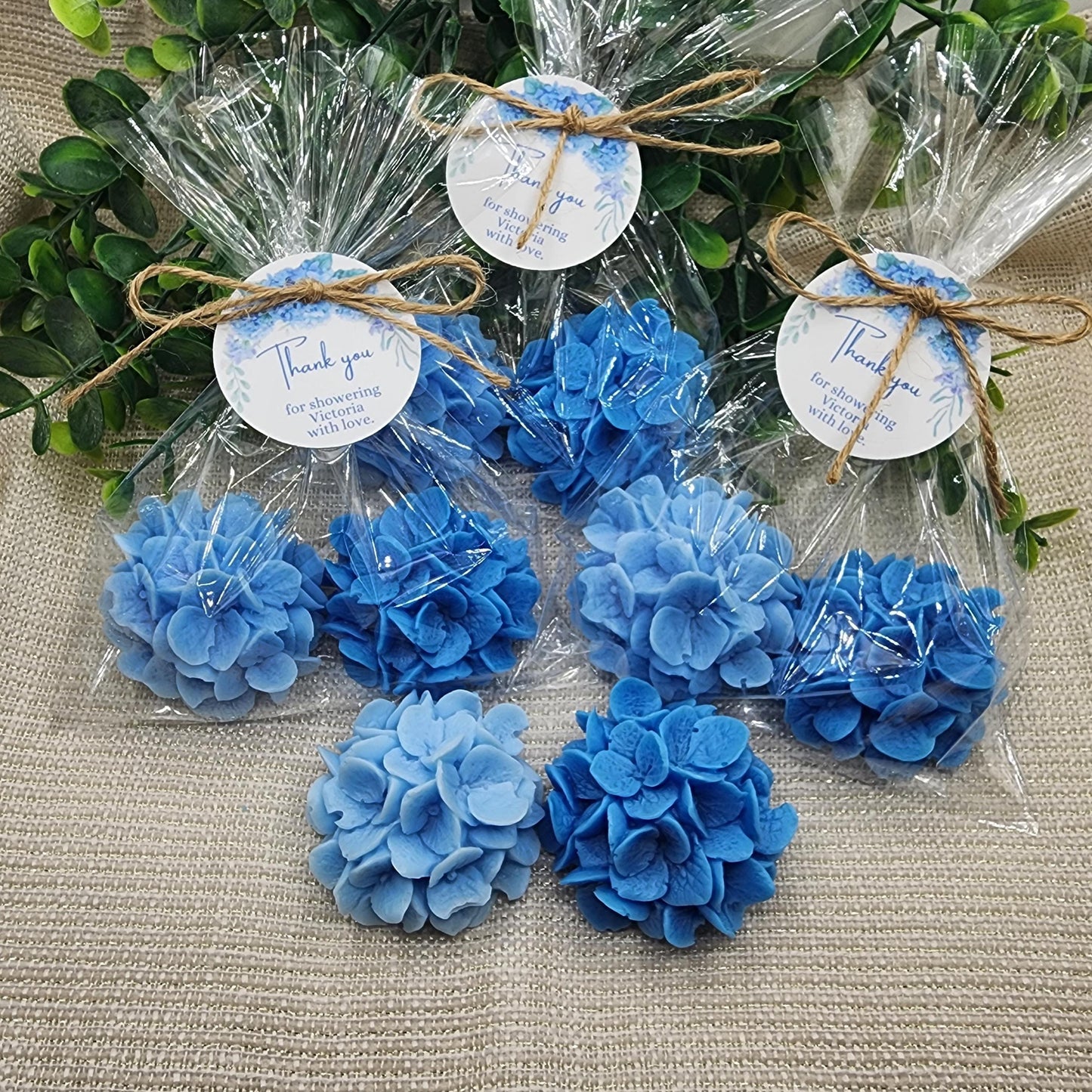 Hydrangea Soap Favors Baby Shower Gift Bridal Shower Favors Bridal Brunch Mother's Day Gift Floral Decorations Gift For Guests Dusty Blue